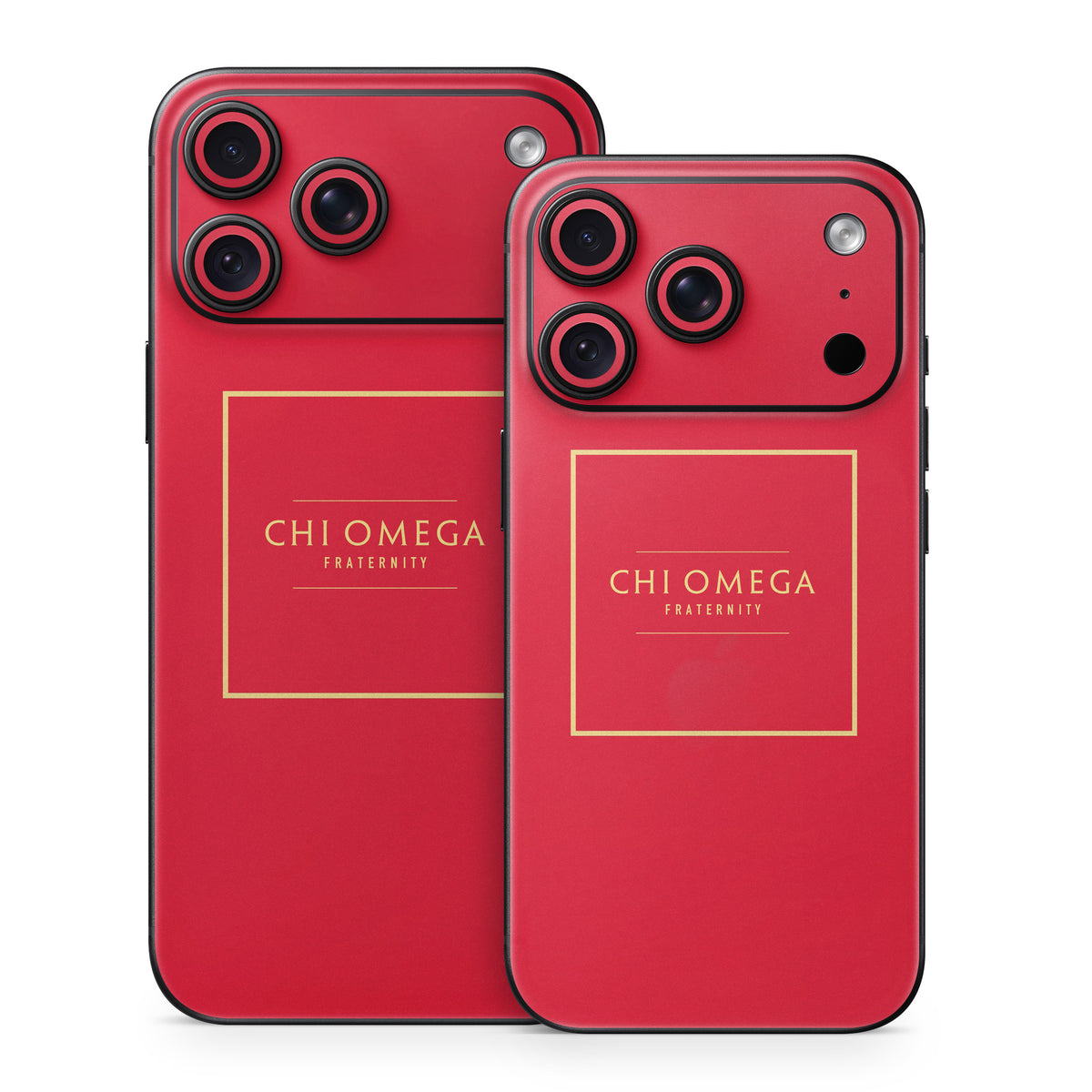 Chi Omega Fraternity Cardinal with Border - Apple iPhone 18 Skin