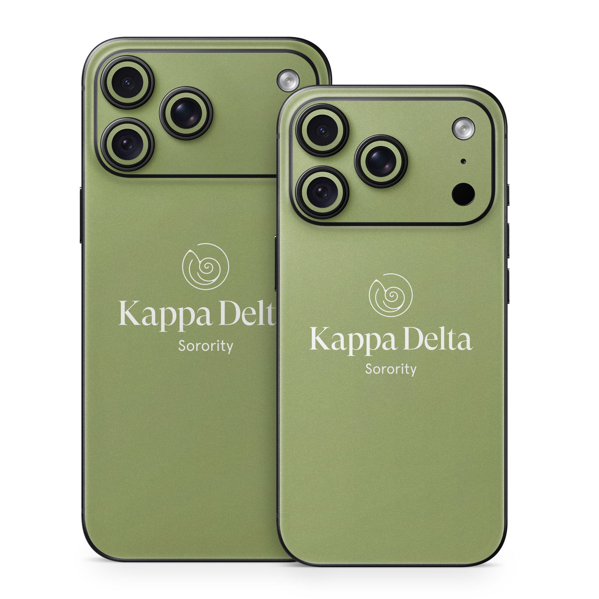 Kappa Delta Primary Logo KD Olive - Apple iPhone 18 Skin