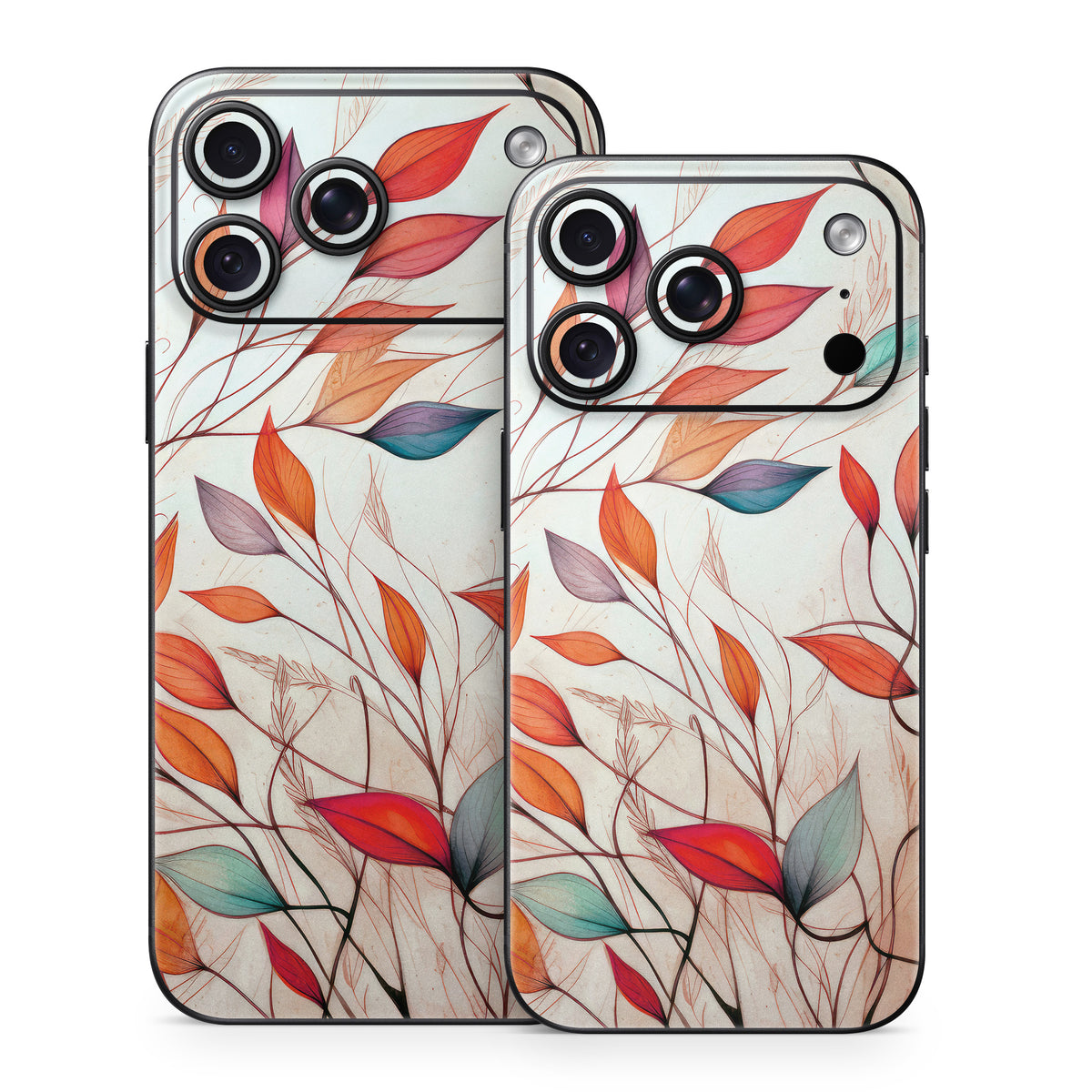 Leaf Sketches - Apple iPhone 18 Skin
