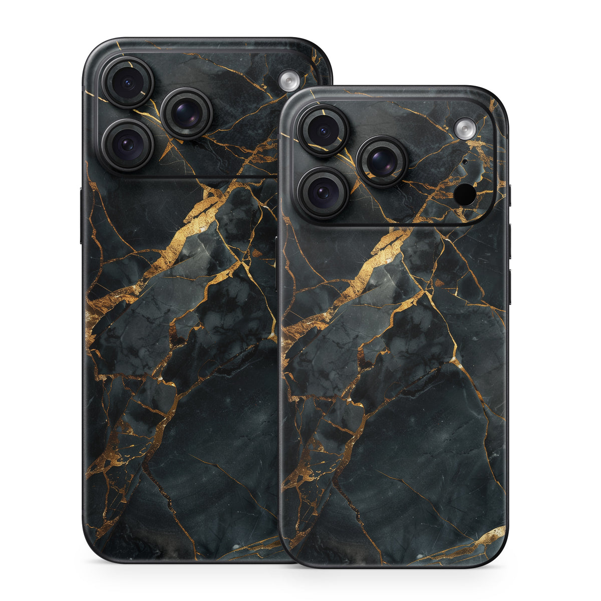 Repaired Black Marble - Apple iPhone 18 Skin