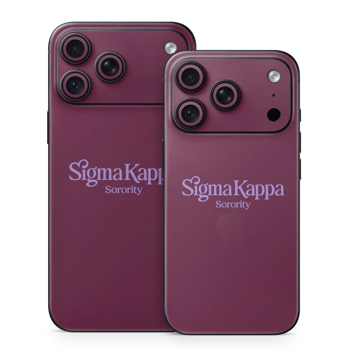 Sigma Kappa Sorority Logo Legacy Lavender on Mary Maroon - Apple iPhone 18 Skin