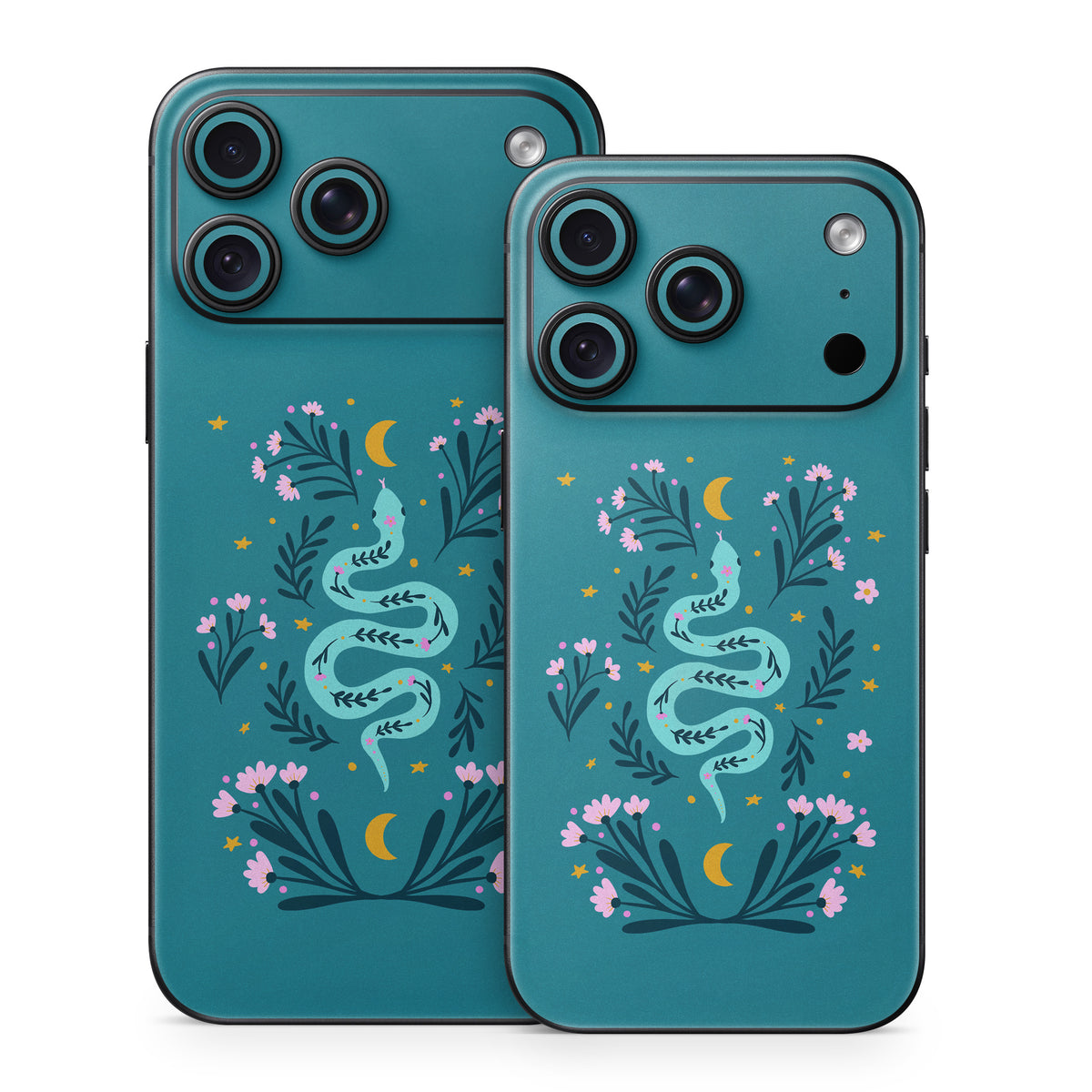 Snake and Flowers - Apple iPhone 18 Skin