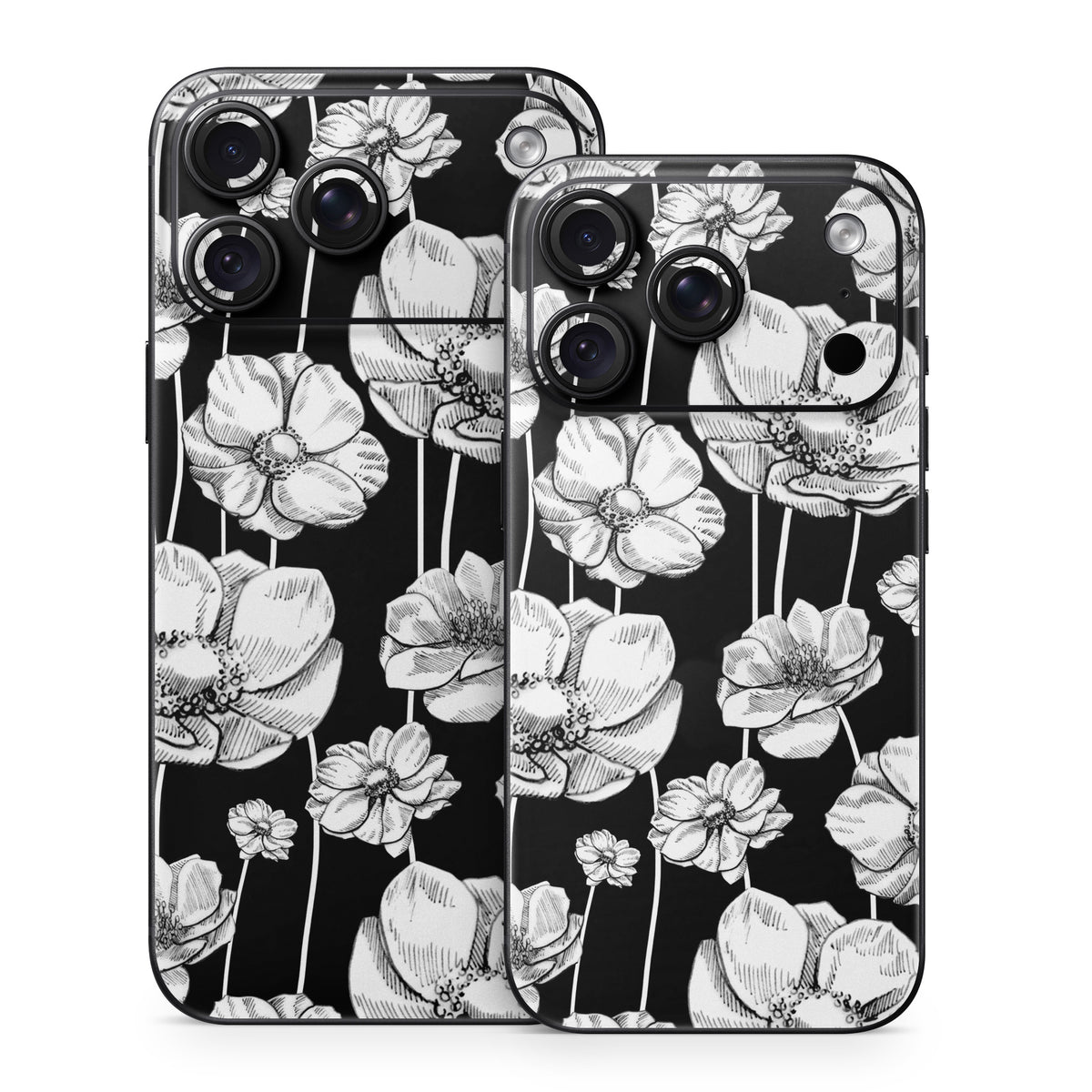 Striped Blooms - Apple iPhone 18 Skin