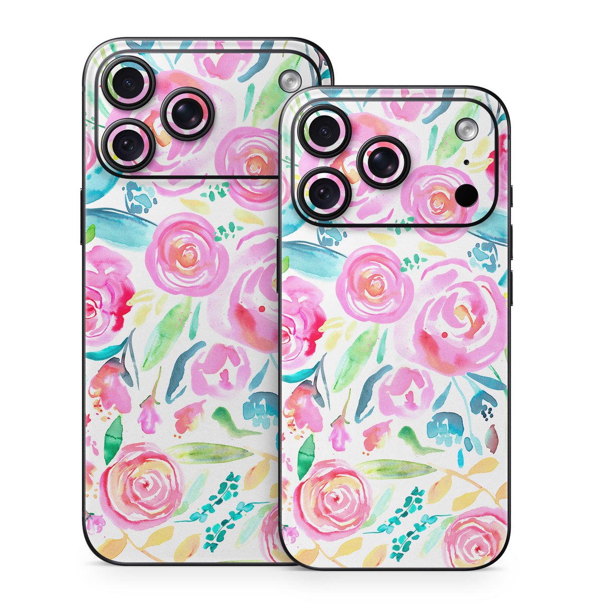 Watercolor Roses - Apple iPhone 18 Skin