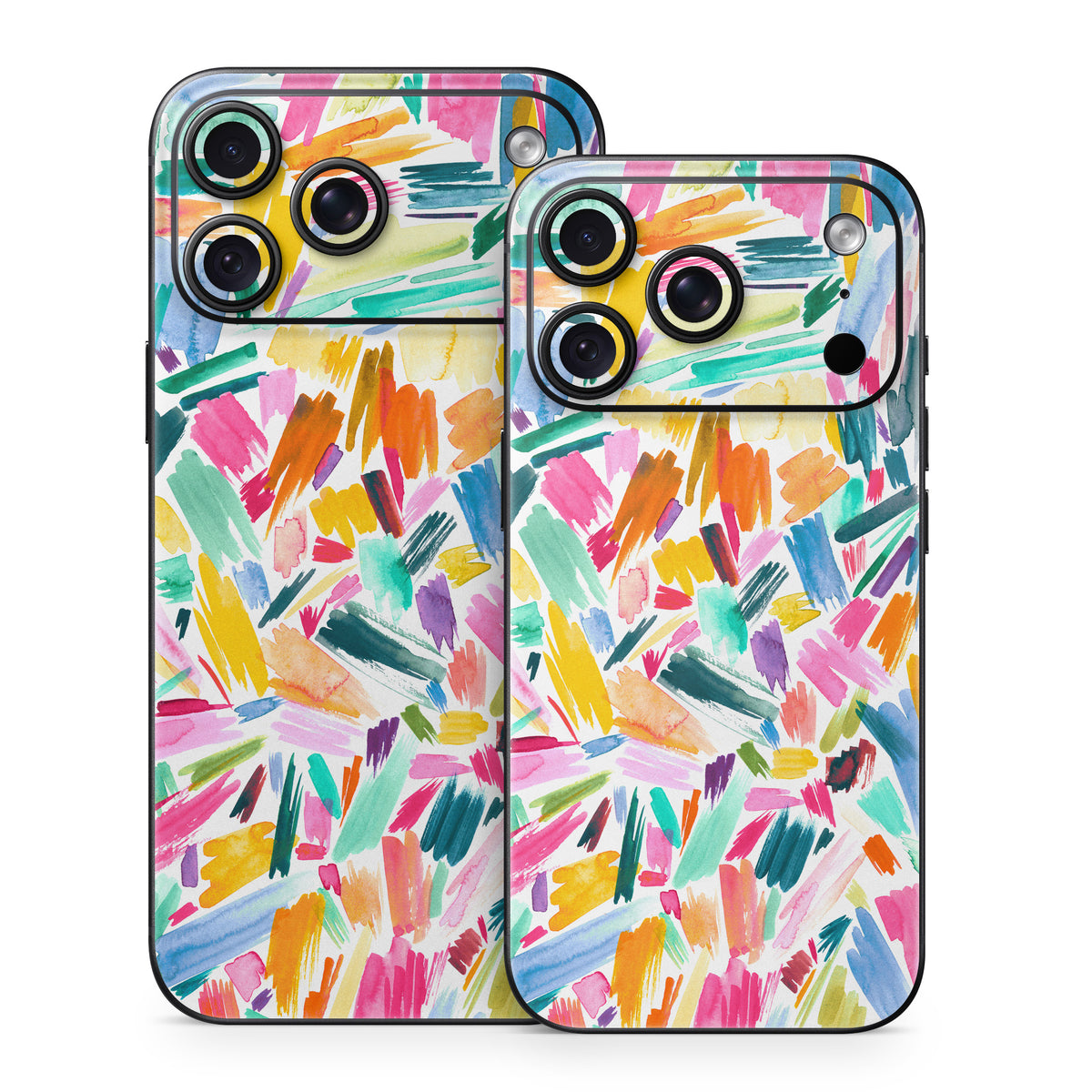 Watercolor Colorful Brushstrokes - Apple iPhone 18 Skin