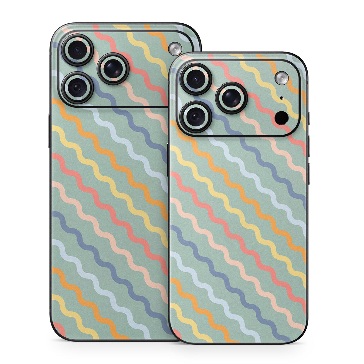 Wavy Diagonal Lines - Apple iPhone 18 Skin