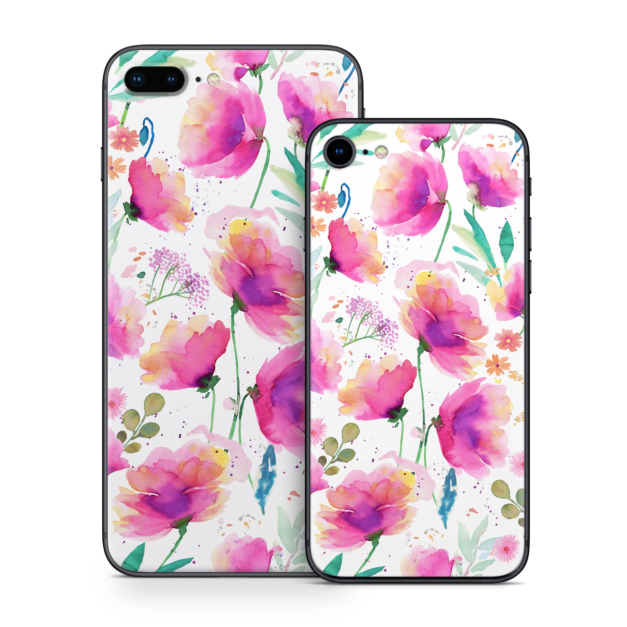 Abstract Pink Poppies - Apple iPhone 8 Skin