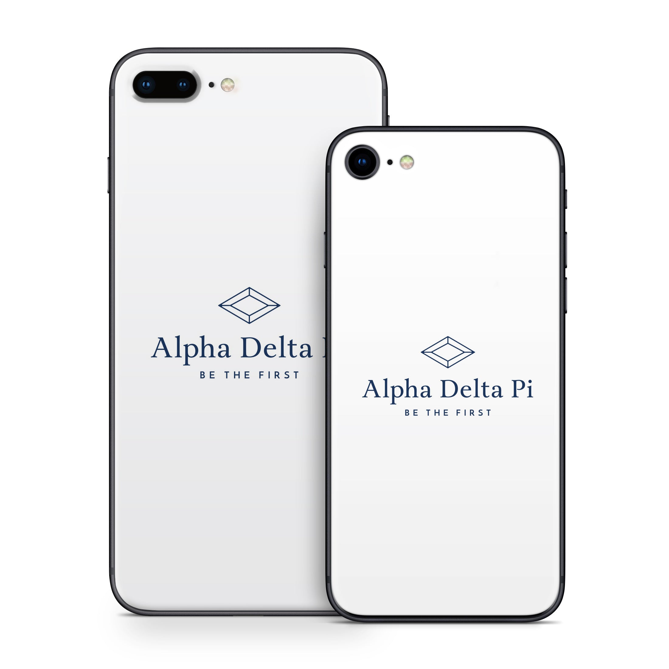 Alpha Delta Pi Primary Logo White - Apple iPhone 8 Skin