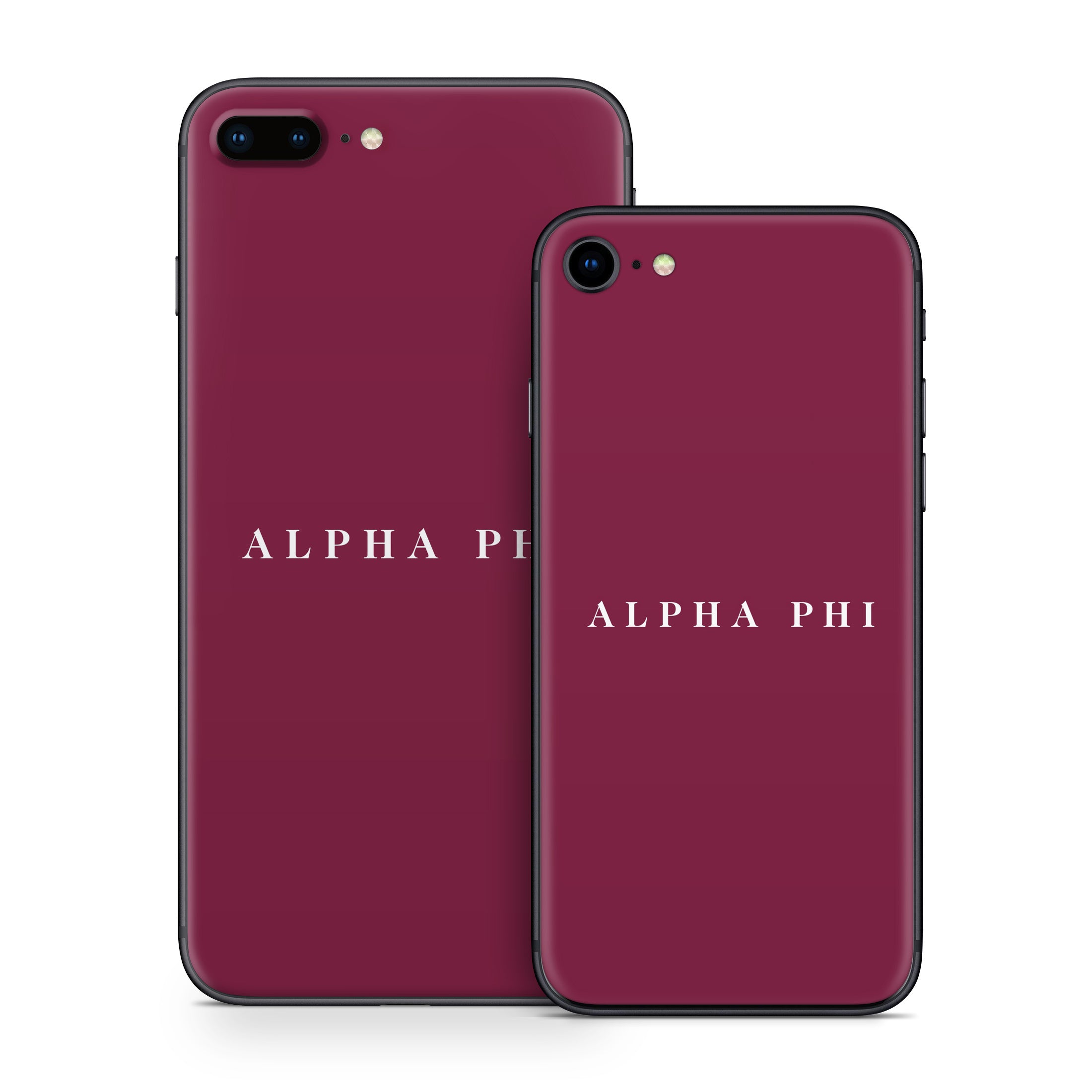 Alpha Phi Wordmark Bordeaux - Apple iPhone 8 Skin