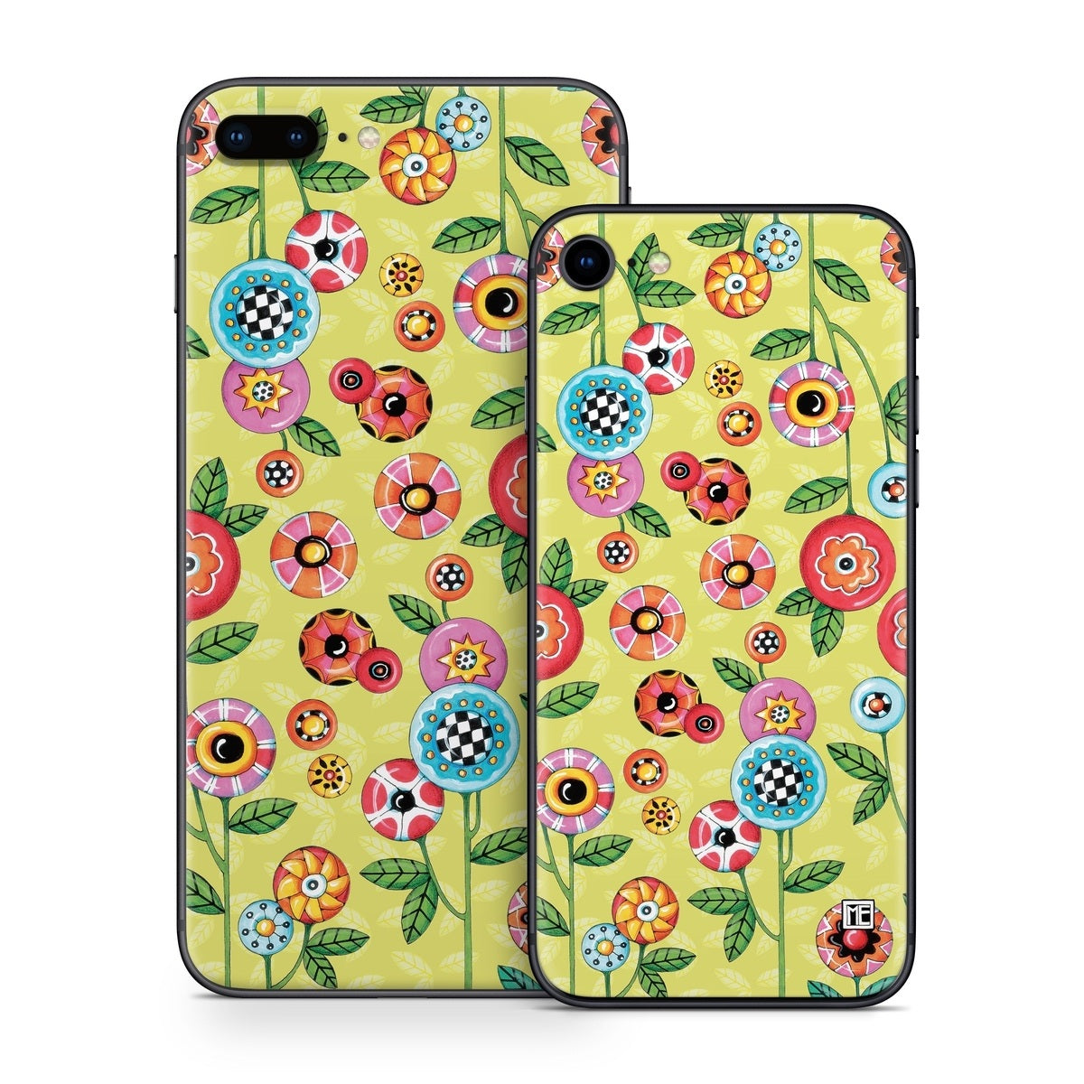 Button Flowers - Apple iPhone 8 Skin