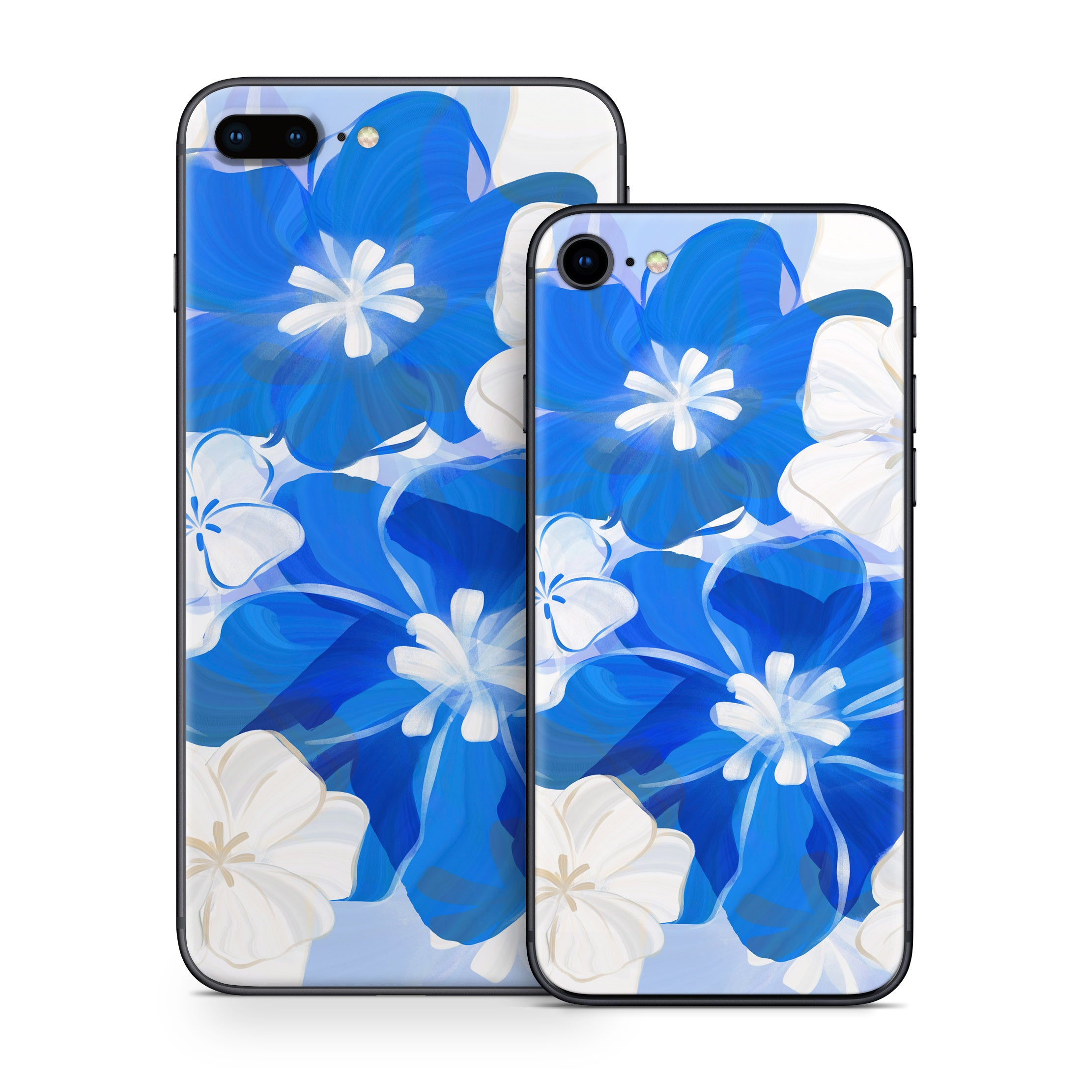 Blue Flowers - Apple iPhone 8 Skin