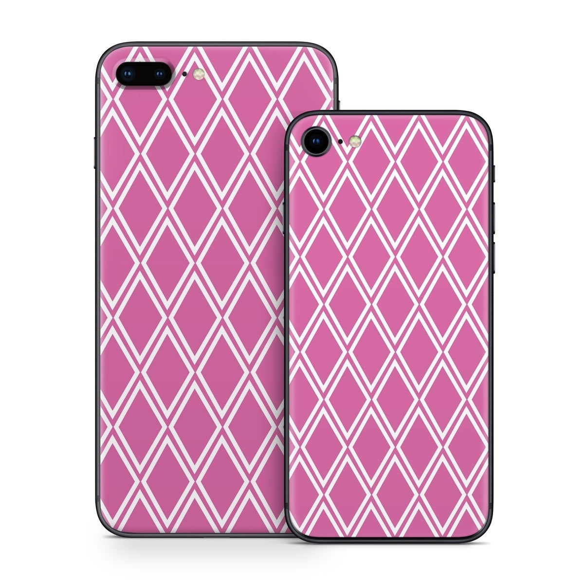 Pink Checks - Apple iPhone 8 Skin