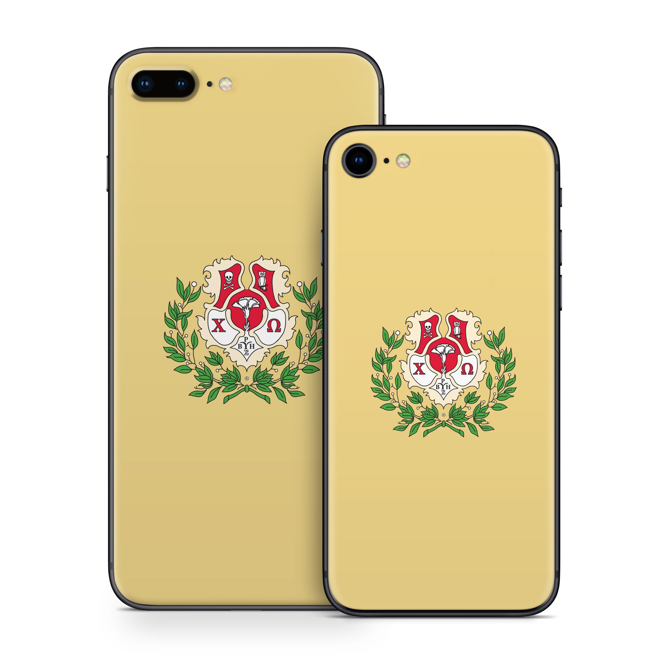 Chi Omega Crest Straw - Apple iPhone 8 Skin