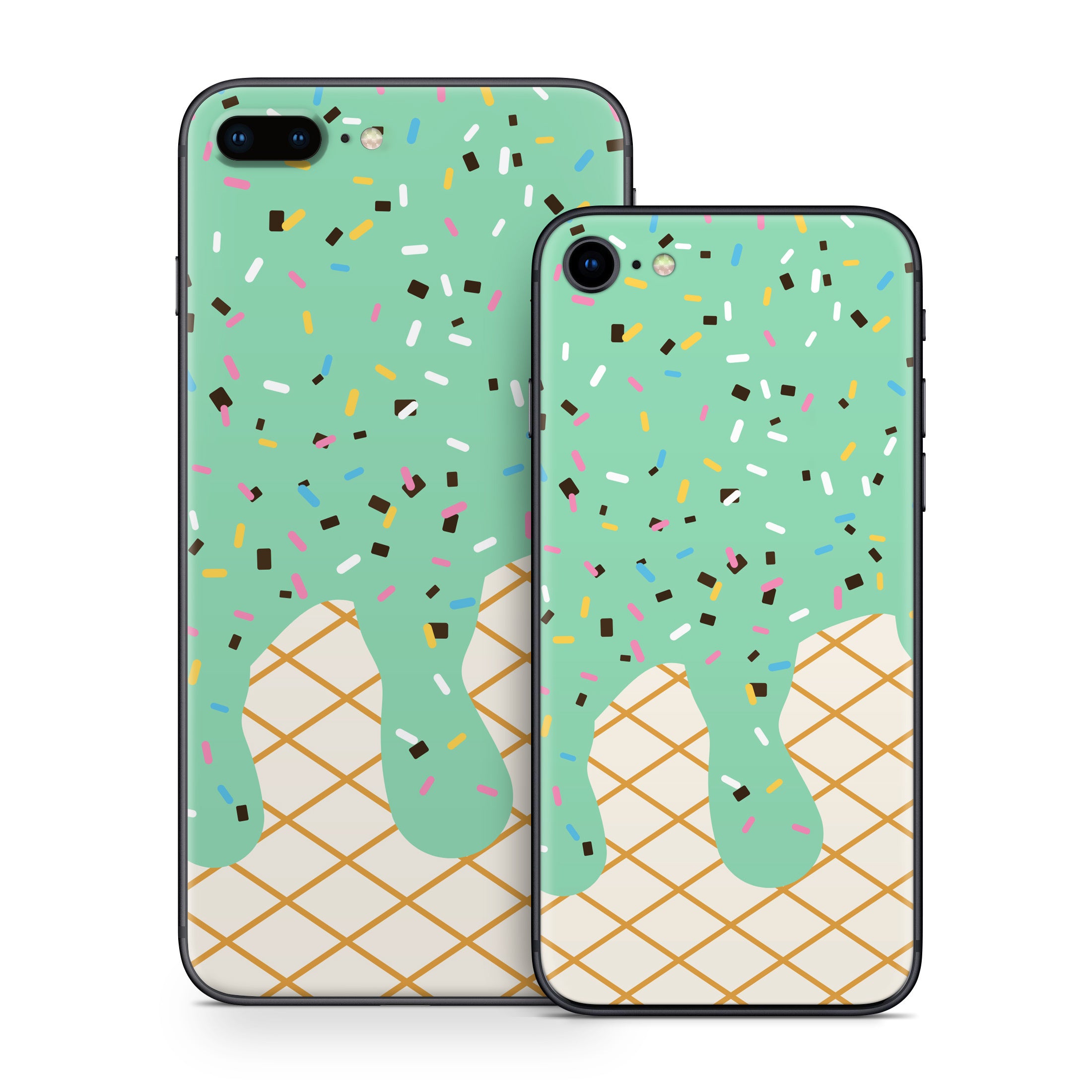 Mint Chocolate Chip Ice Cream Drip - Apple iPhone 8 Skin