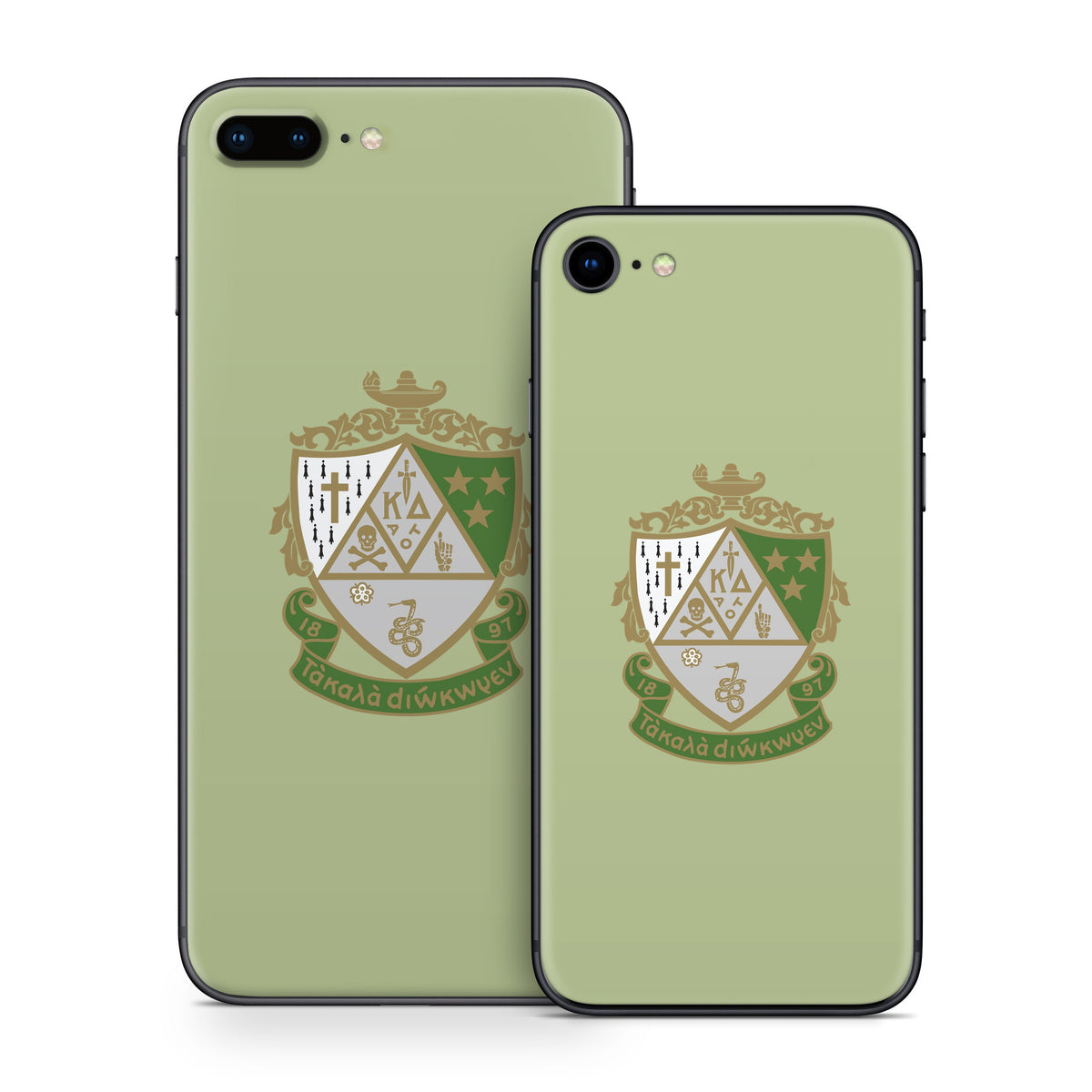 Kappa Delta Crest Light Olive - Apple iPhone 8 Skin