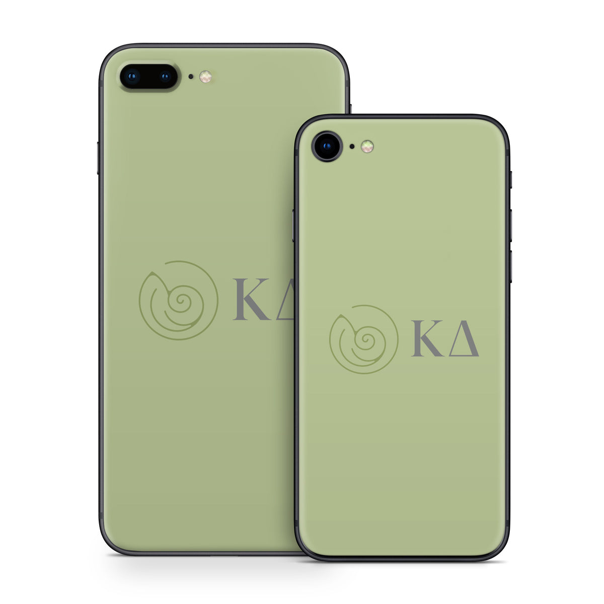Kappa Delta Greek Letters Light Olive - Apple iPhone 8 Skin