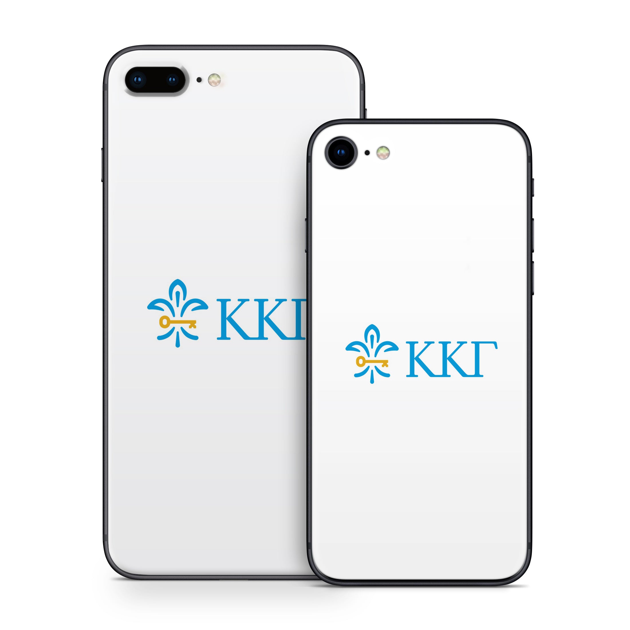 Kappa Kappa Gamma Letterkey Horizontal White - Apple iPhone 8 Skin