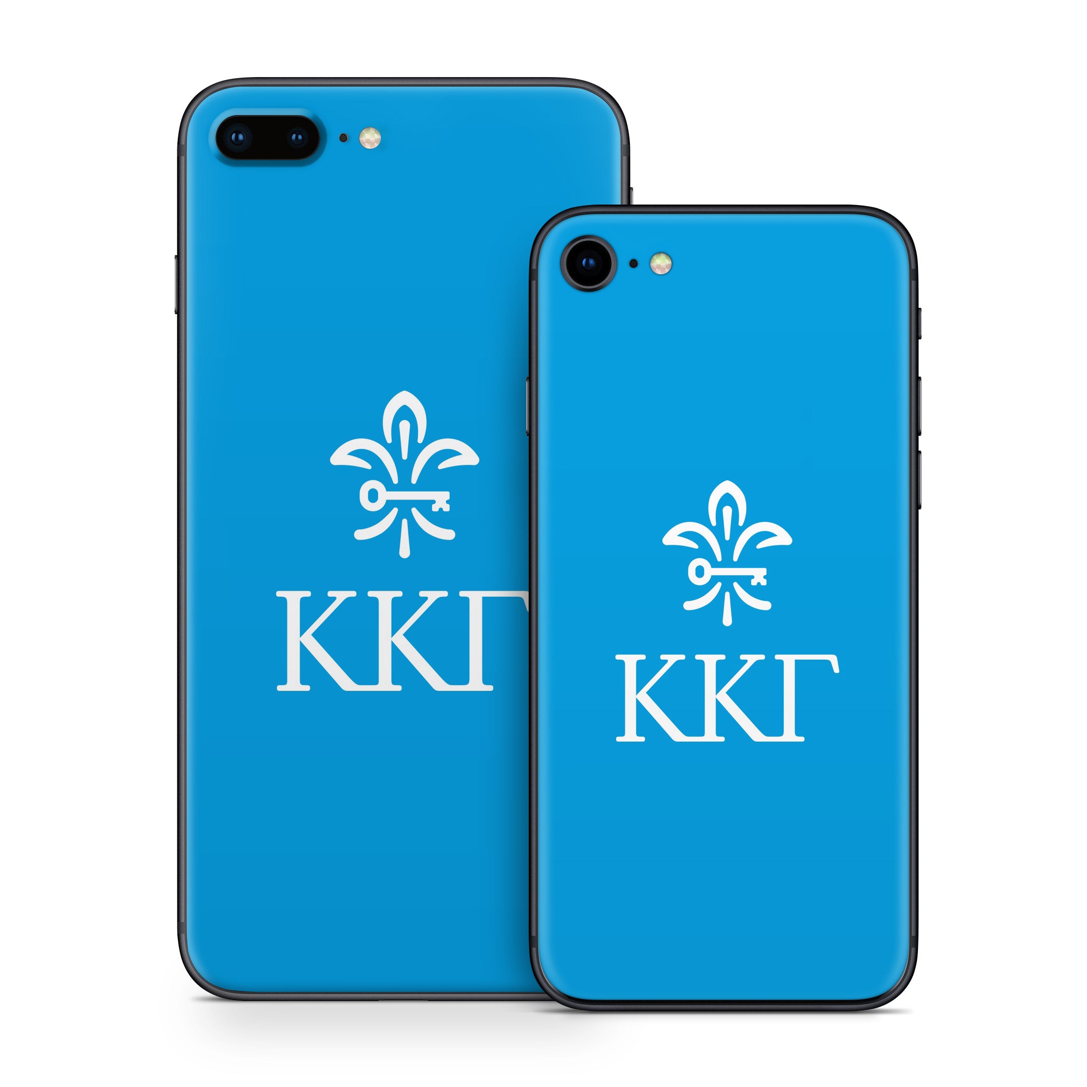 Kappa Kappa Gamma Letterkey Vertical Gamma Blue - Apple iPhone 8 Skin