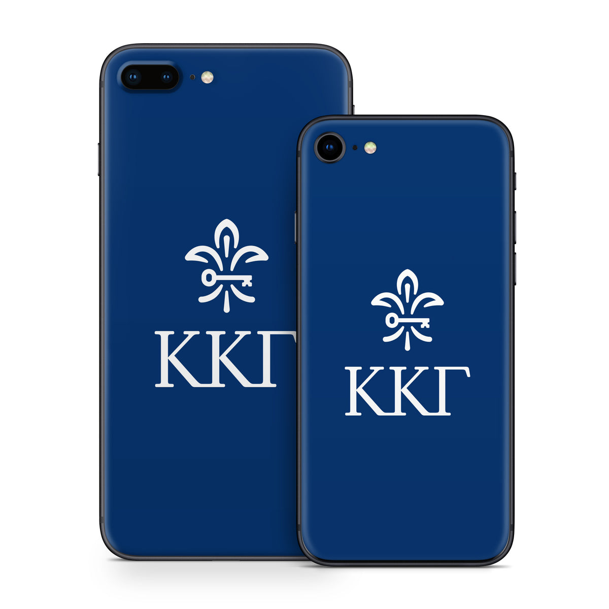Kappa Kappa Gamma Letterkey Vertical Kappa Blue - Apple iPhone 8 Skin