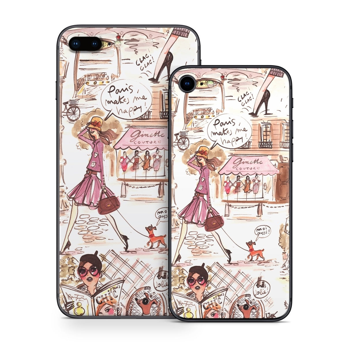 Paris Makes Me Happy - Apple iPhone 8 Skin