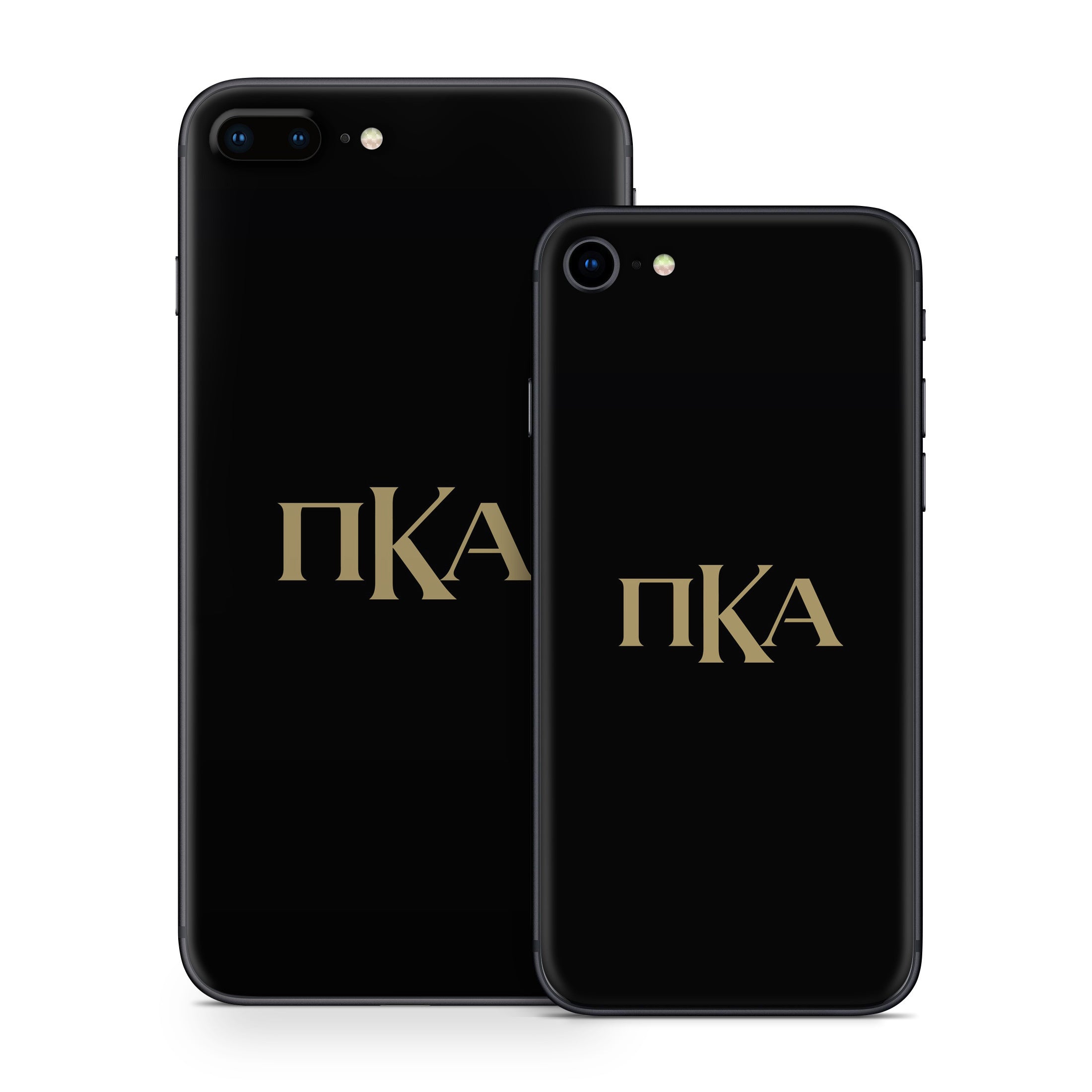 Pi Kappa Alpha Greek Letters Black - Apple iPhone 8 Skin