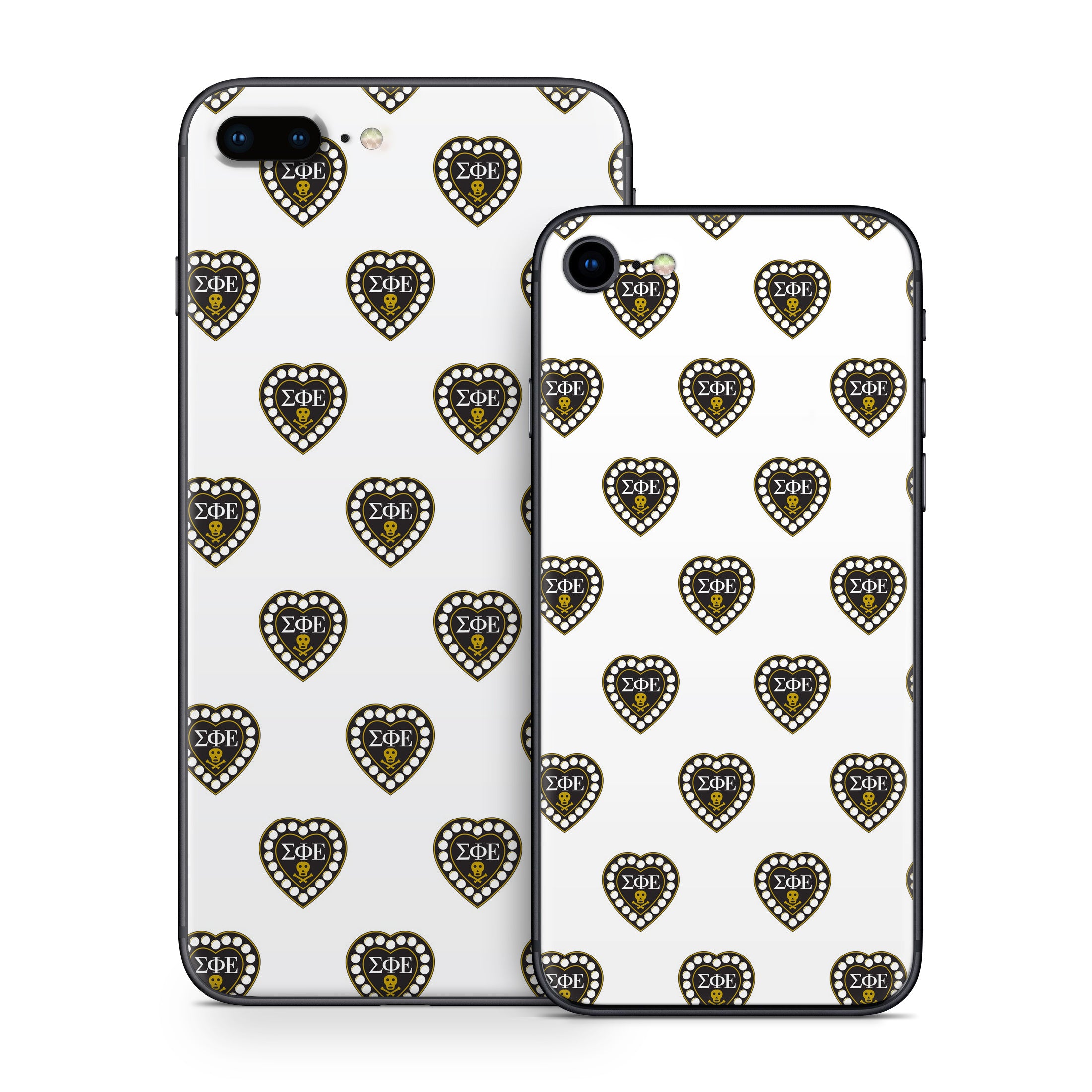 Sigma Phi Epsilon Badge Pattern White - Apple iPhone 8 Skin