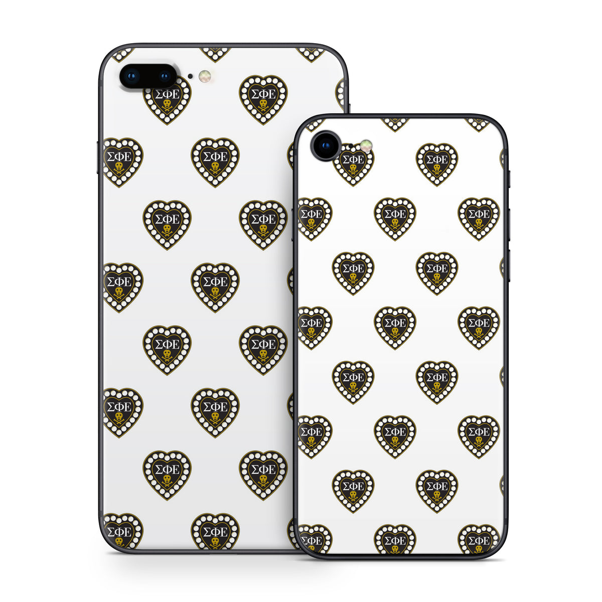 Sigma Phi Epsilon Badge Pattern White - Apple iPhone 8 Skin