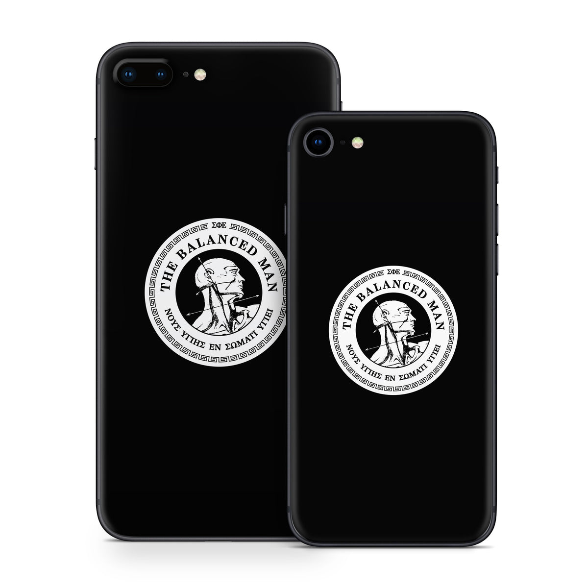 Sigma Phi Epsilon Balanced Man Black - Apple iPhone 8 Skin