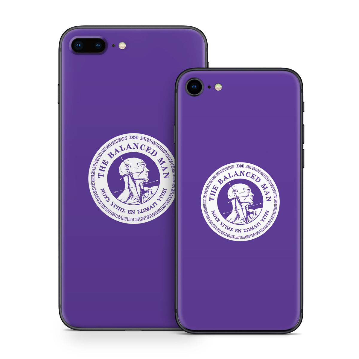 Sigma Phi Epsilon Balanced Man Purple - Apple iPhone 8 Skin