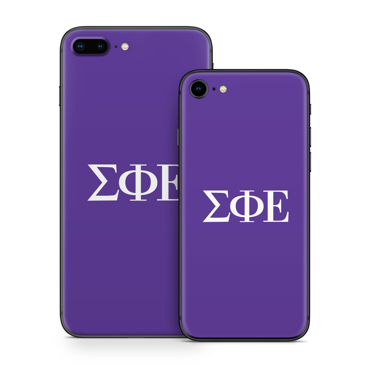 Sigma Phi Epsilon Greek Letters Purple - Apple iPhone 8 Skin