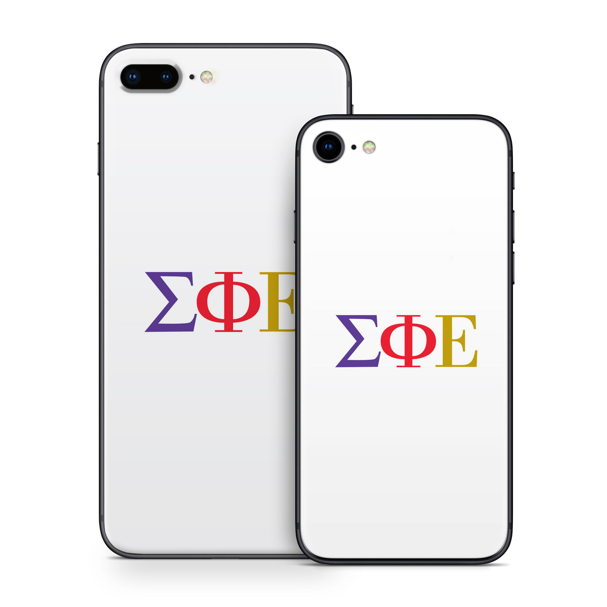 Sigma Phi Epsilon Greek Letters White - Apple iPhone 8 Skin