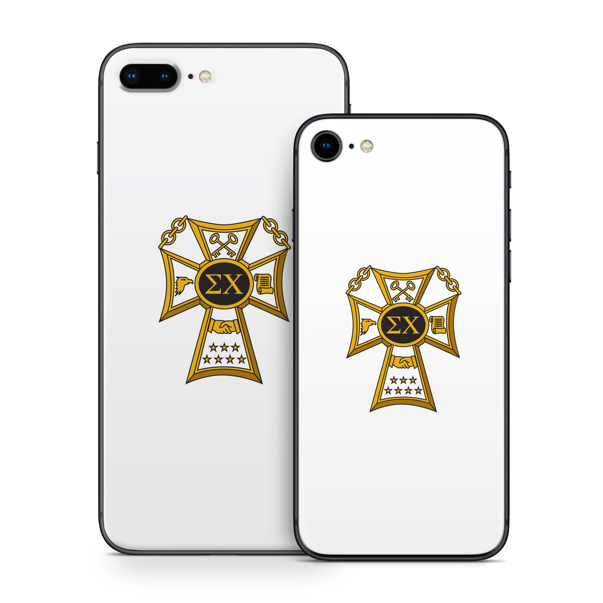 Sigma Chi Badge White - Apple iPhone 8 Skin