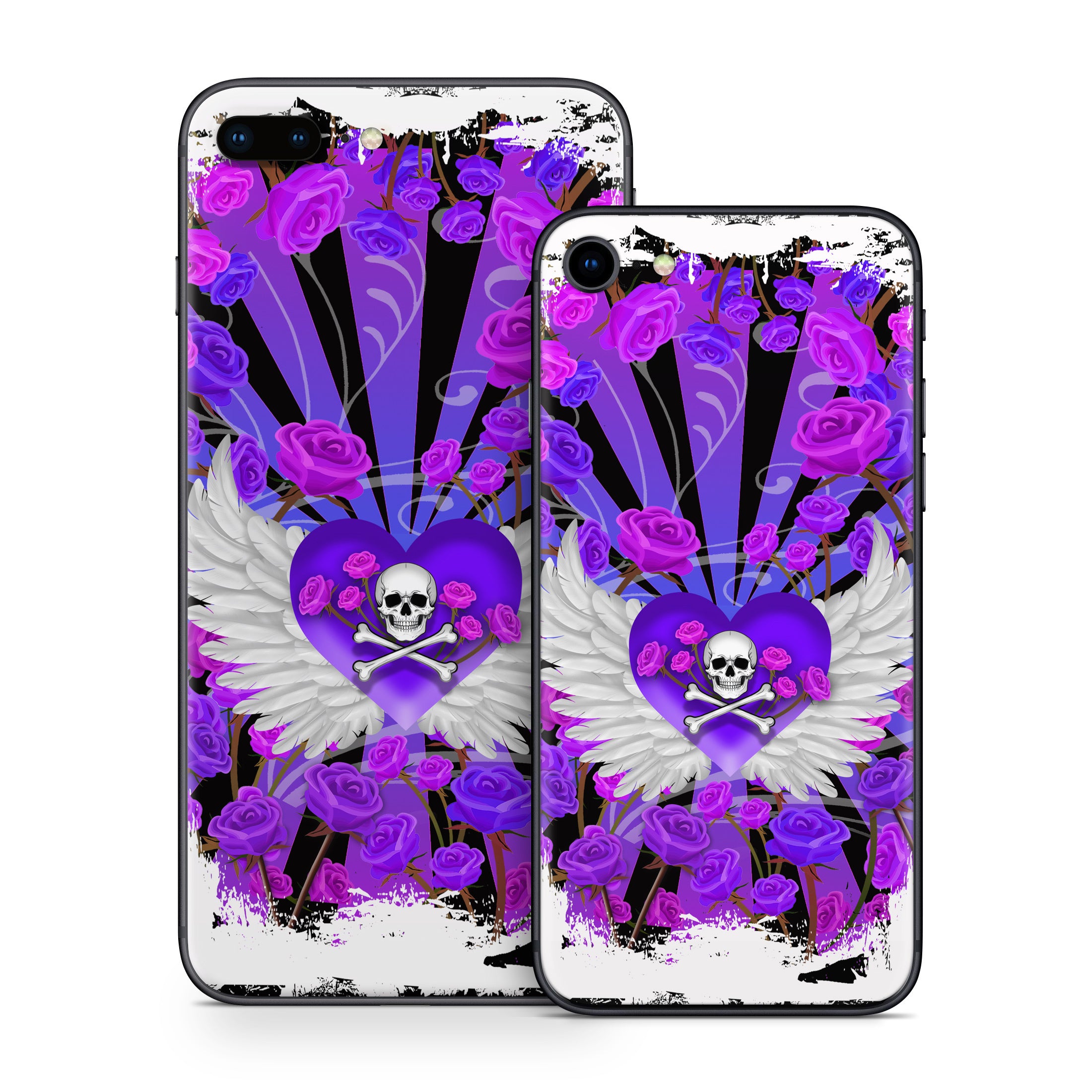 Skull and Roses - Apple iPhone 8 Skin