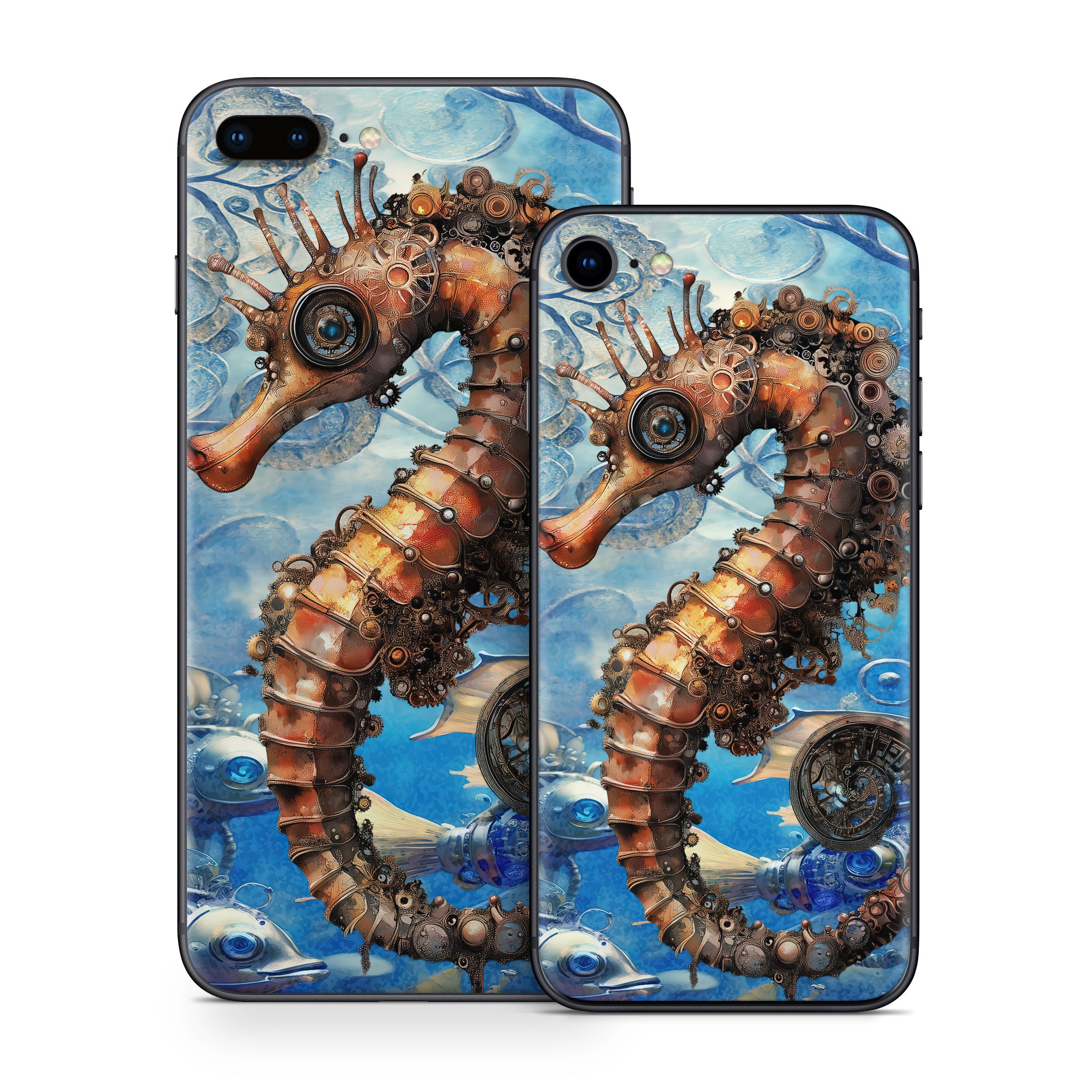 Steampunk Seahorse - Apple iPhone 8 Skin