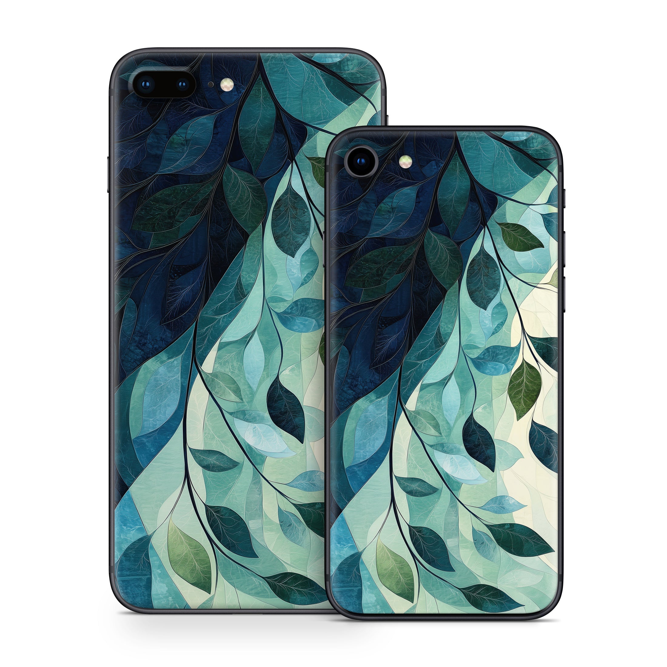 Teal and Indigo - Apple iPhone 8 Skin