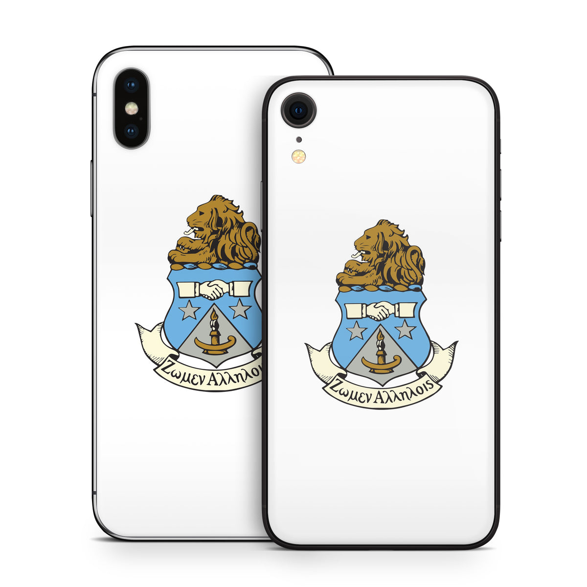 Alpha Delta Pi Crest White - Apple iPhone X Skin