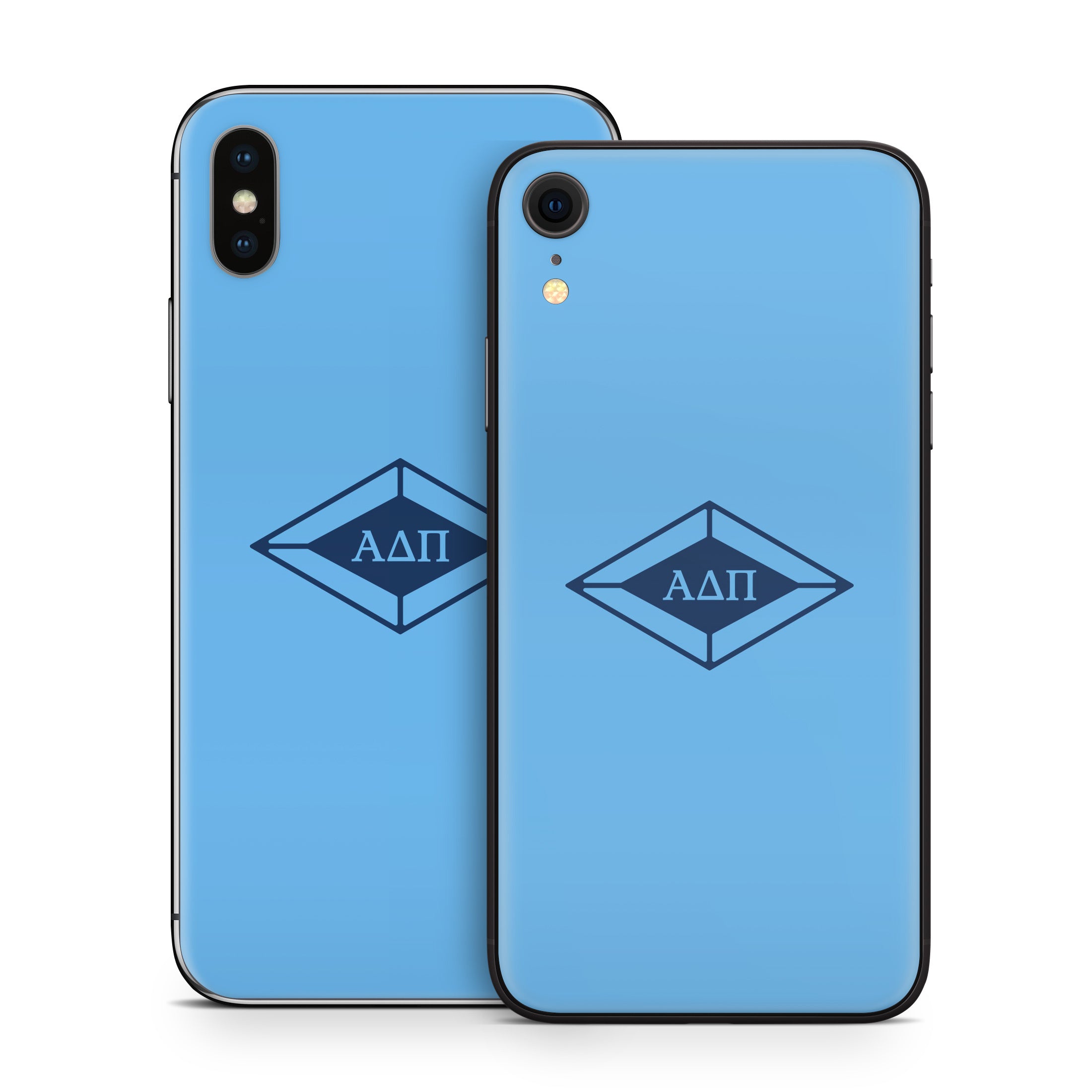 Alpha Delta Pi Diamond Letters Adelphean Blue - Apple iPhone X Skin