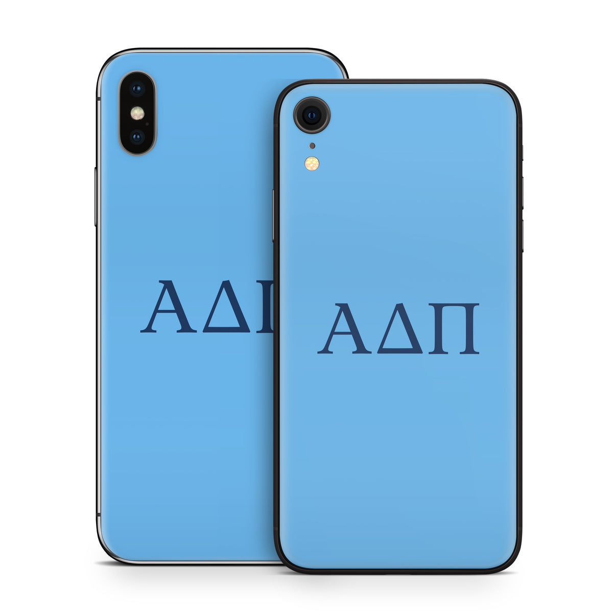Alpha Delta Pi Greek Letters Adelphean Blue - Apple iPhone X Skin