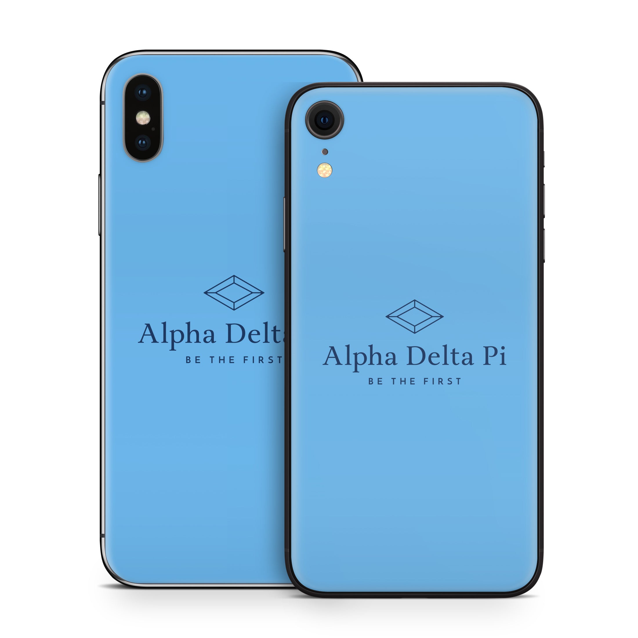 Alpha Delta Pi Primary Logo Adelphean Blue - Apple iPhone X Skin
