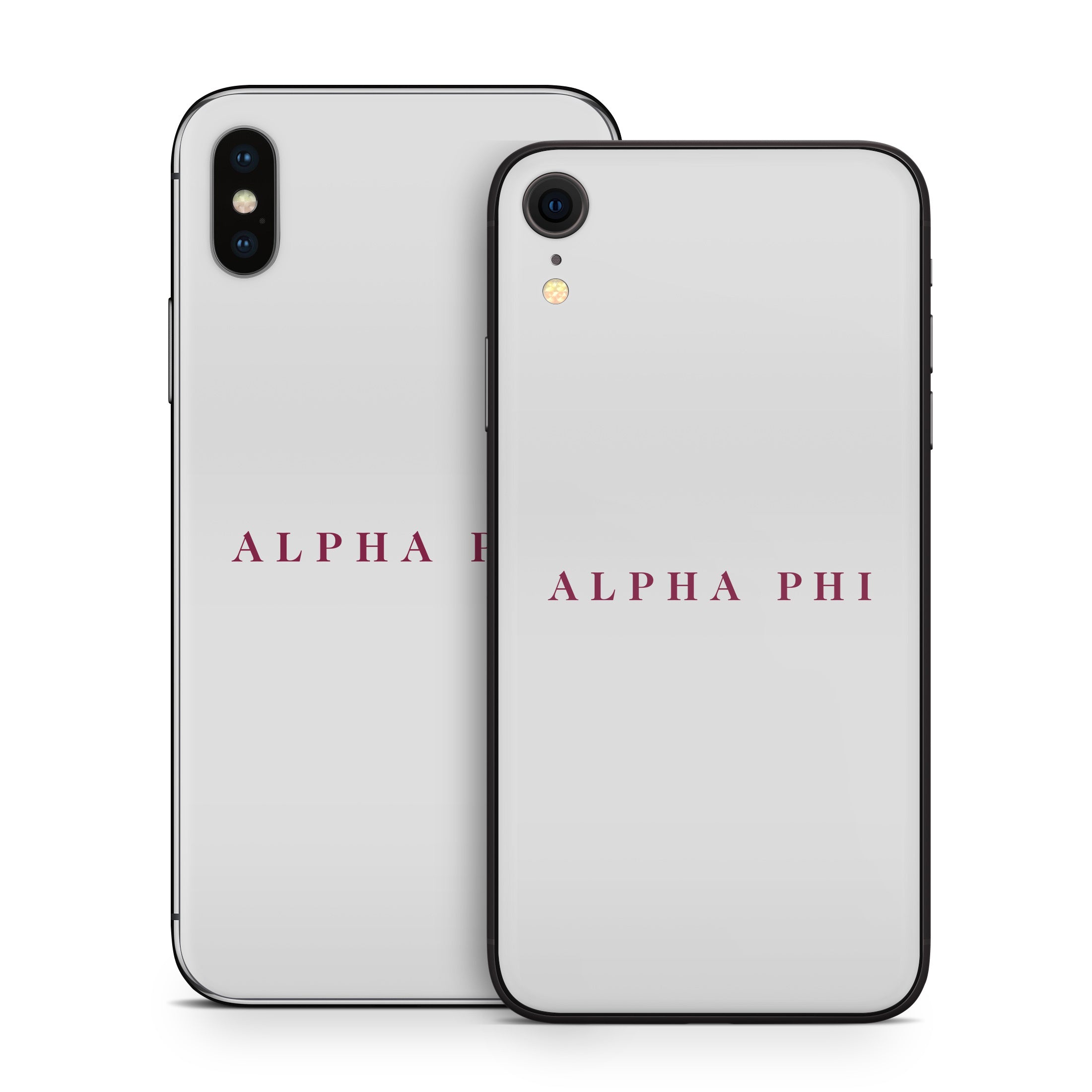 Alpha Phi Wordmark Silver - Apple iPhone X Skin