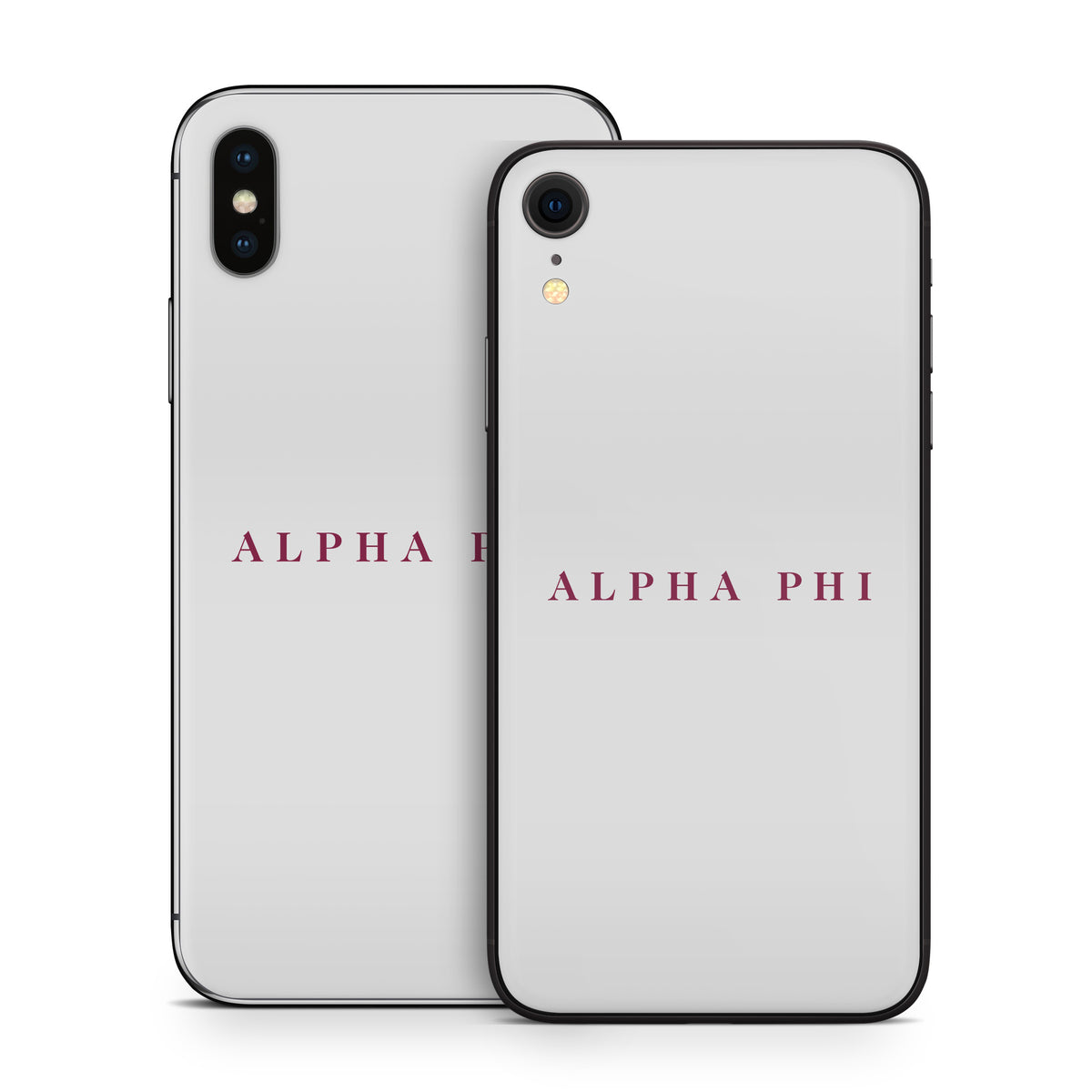 Alpha Phi Wordmark Silver - Apple iPhone X Skin