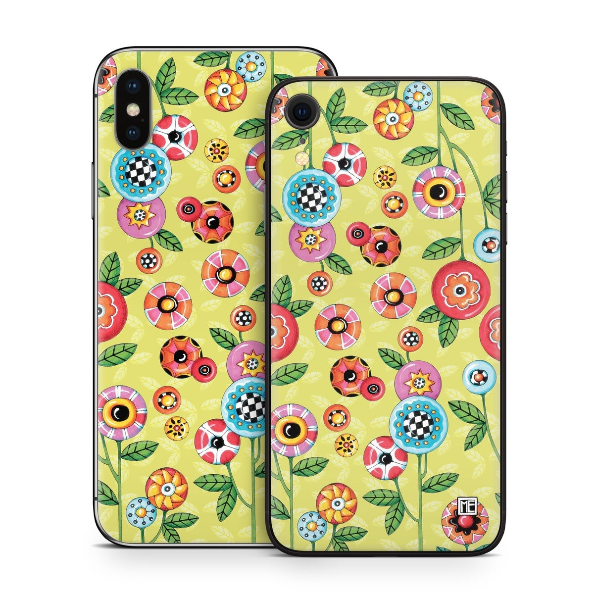 Button Flowers - Apple iPhone X Skin