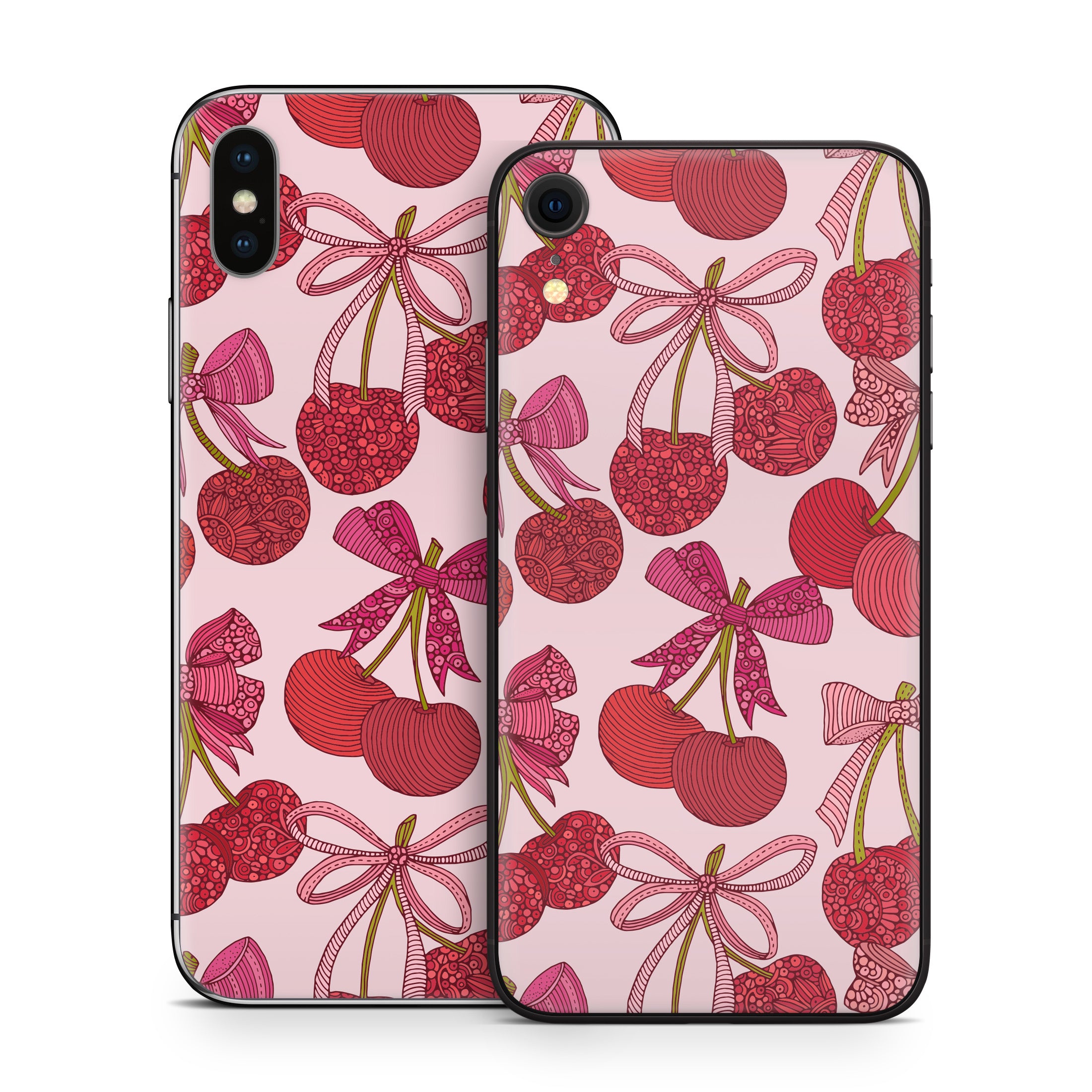 Cherry with Bows - Apple iPhone X Skin