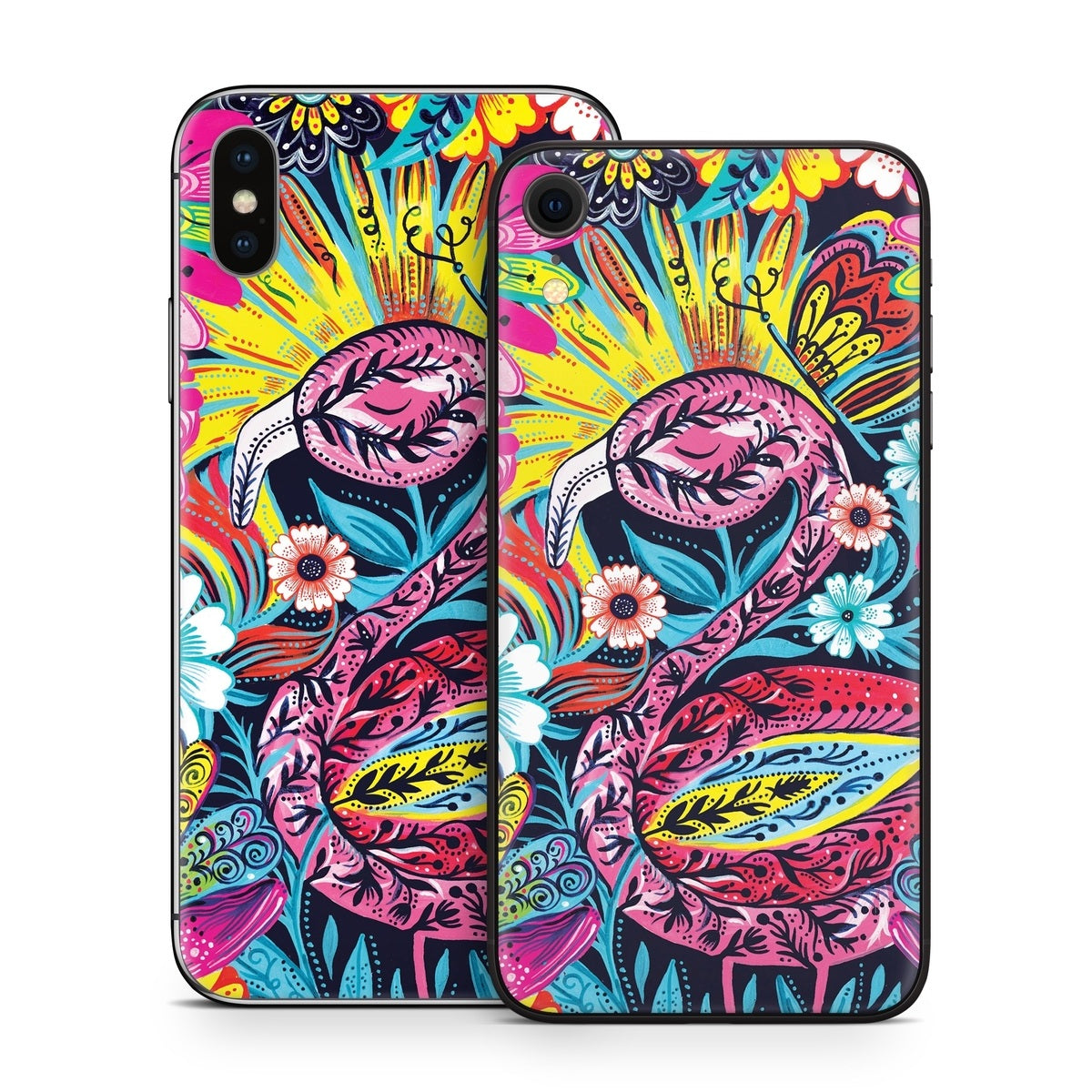 Flashy Flamingo - Apple iPhone X Skin