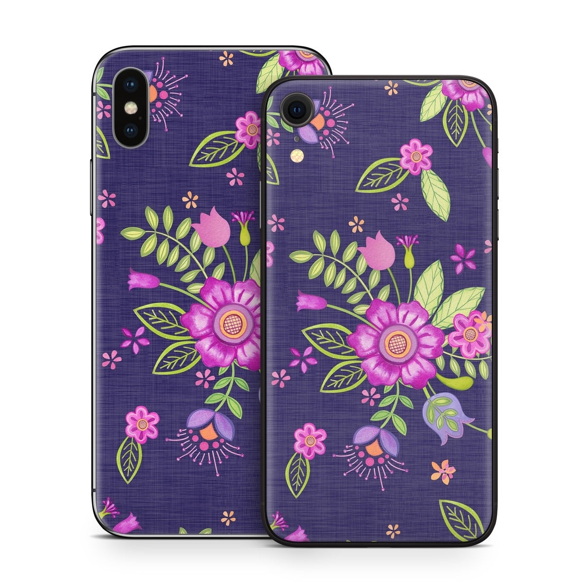 Folk Floral - Apple iPhone X Skin