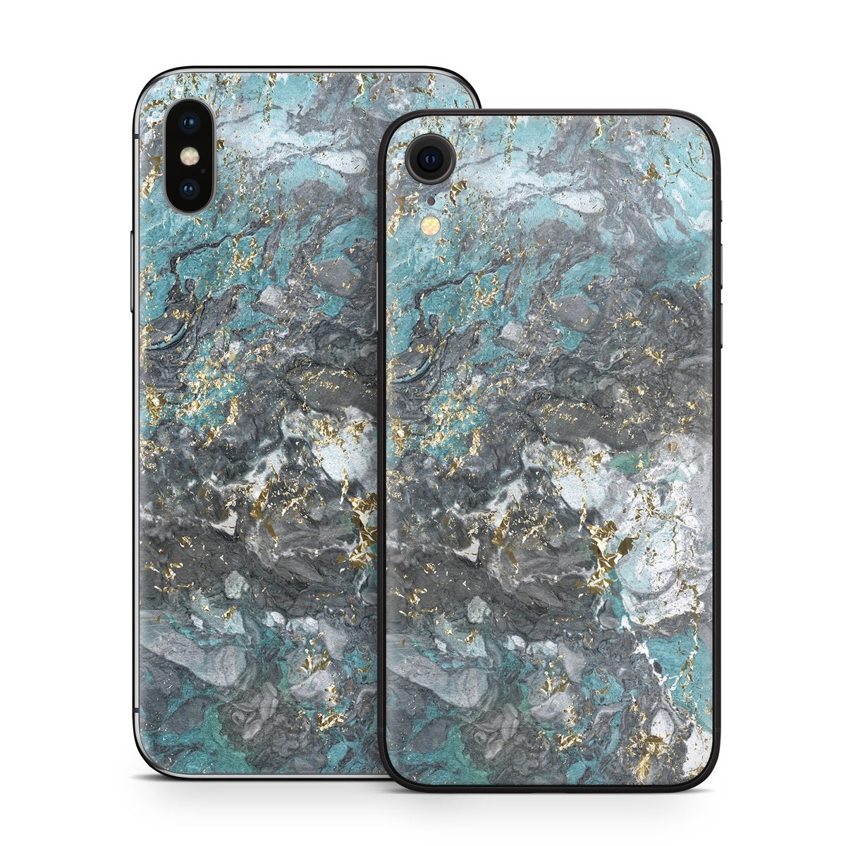 Gilded Glacier Marble - Apple iPhone X Skin