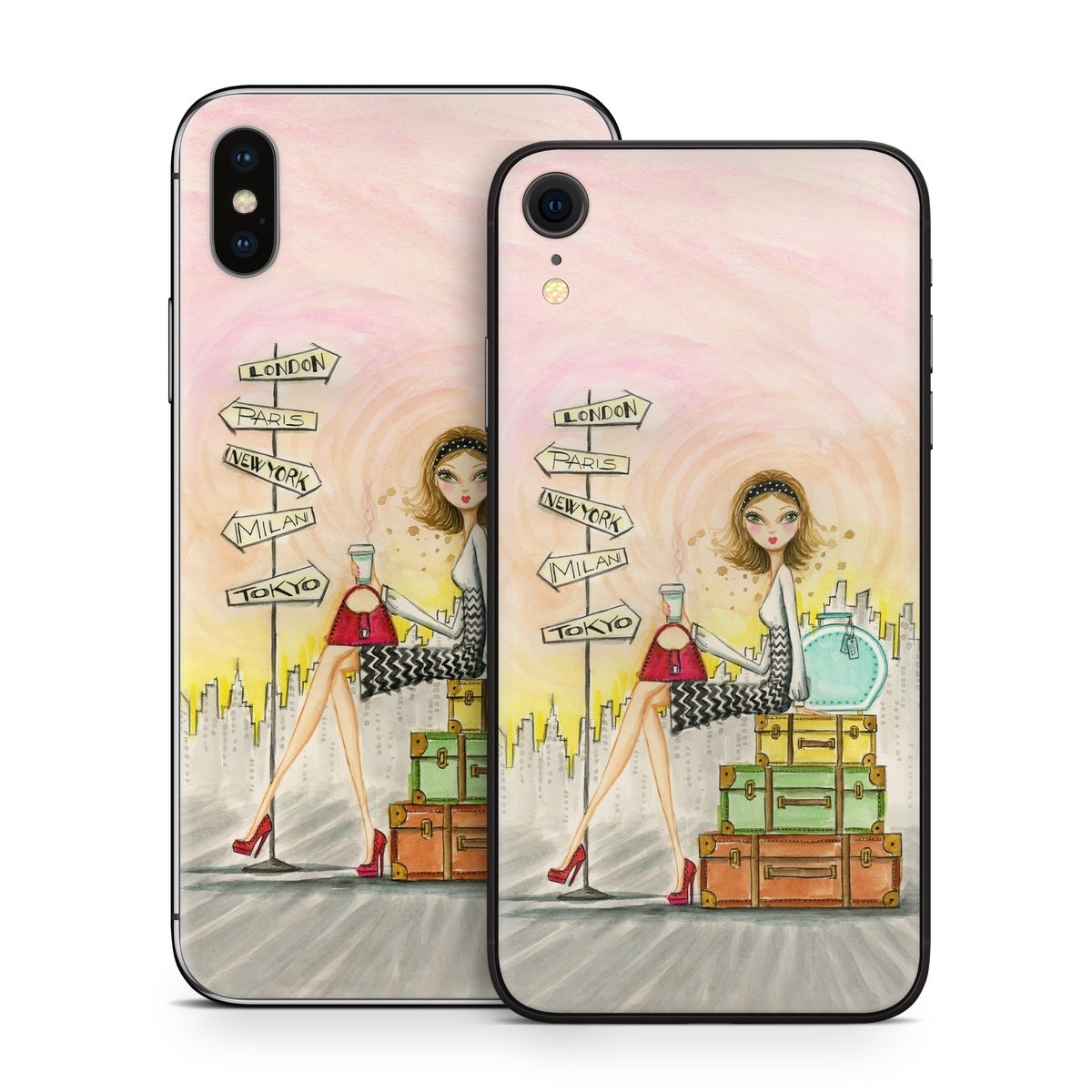The Jet Setter - Apple iPhone X Skin