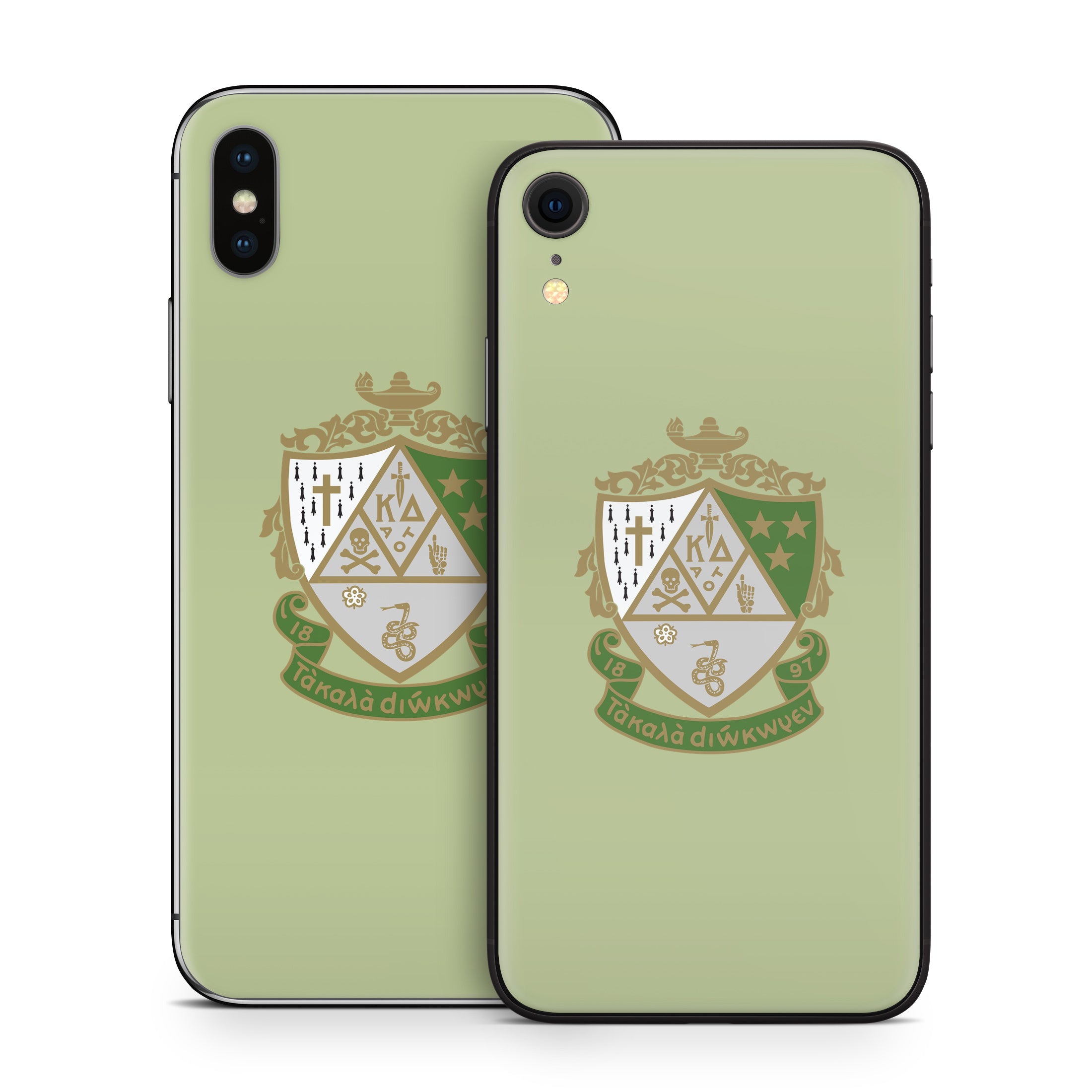Kappa Delta Crest Light Olive - Apple iPhone X Skin