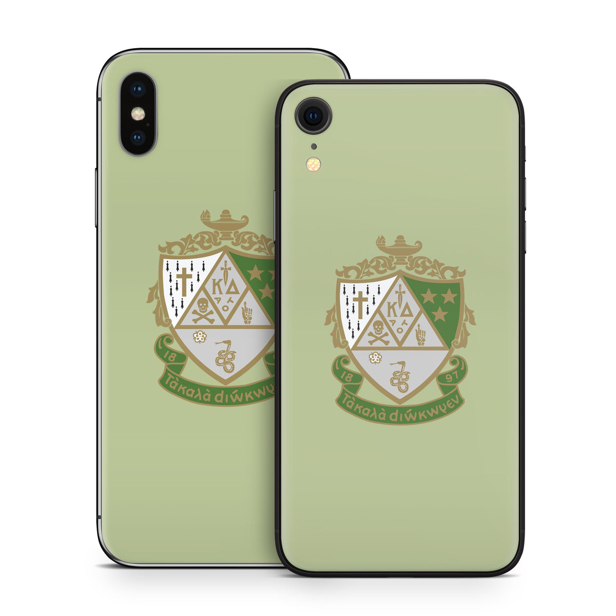 Kappa Delta Crest Light Olive - Apple iPhone X Skin