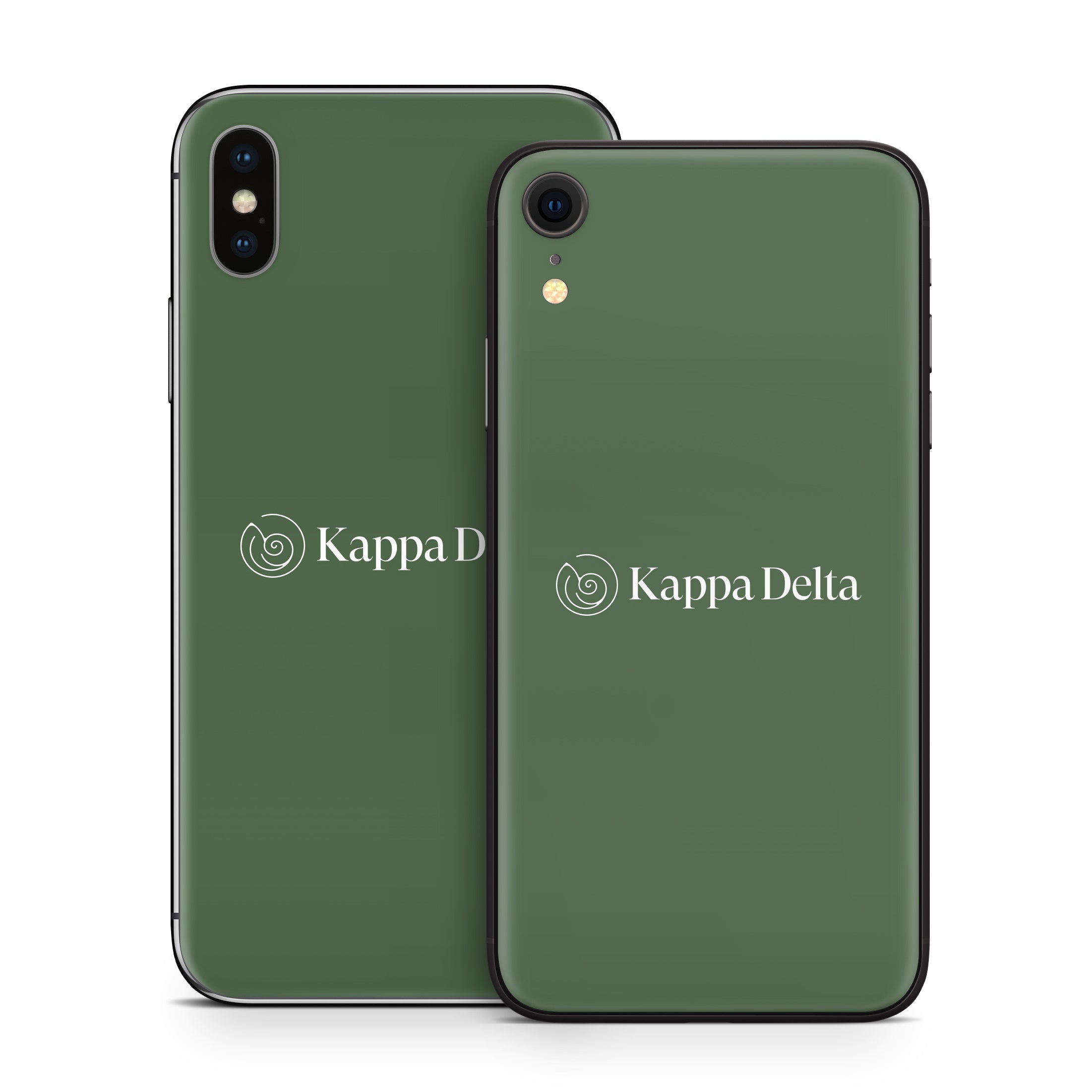 Kappa Delta Secondary Logo Dark Olive - Apple iPhone X Skin